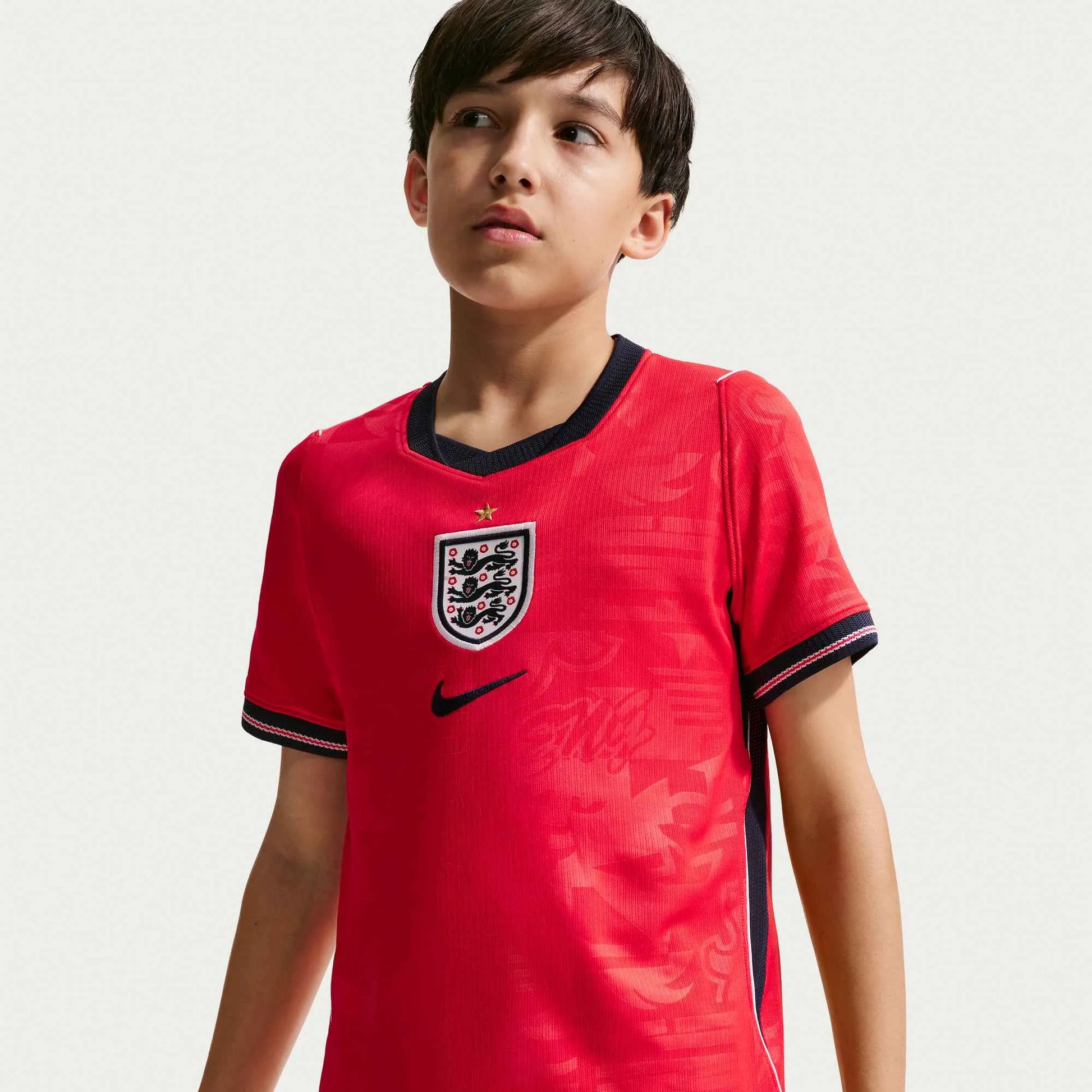 Nike 2026-27 England Youth Stadium Away Soccer Jersey (Detail 2)