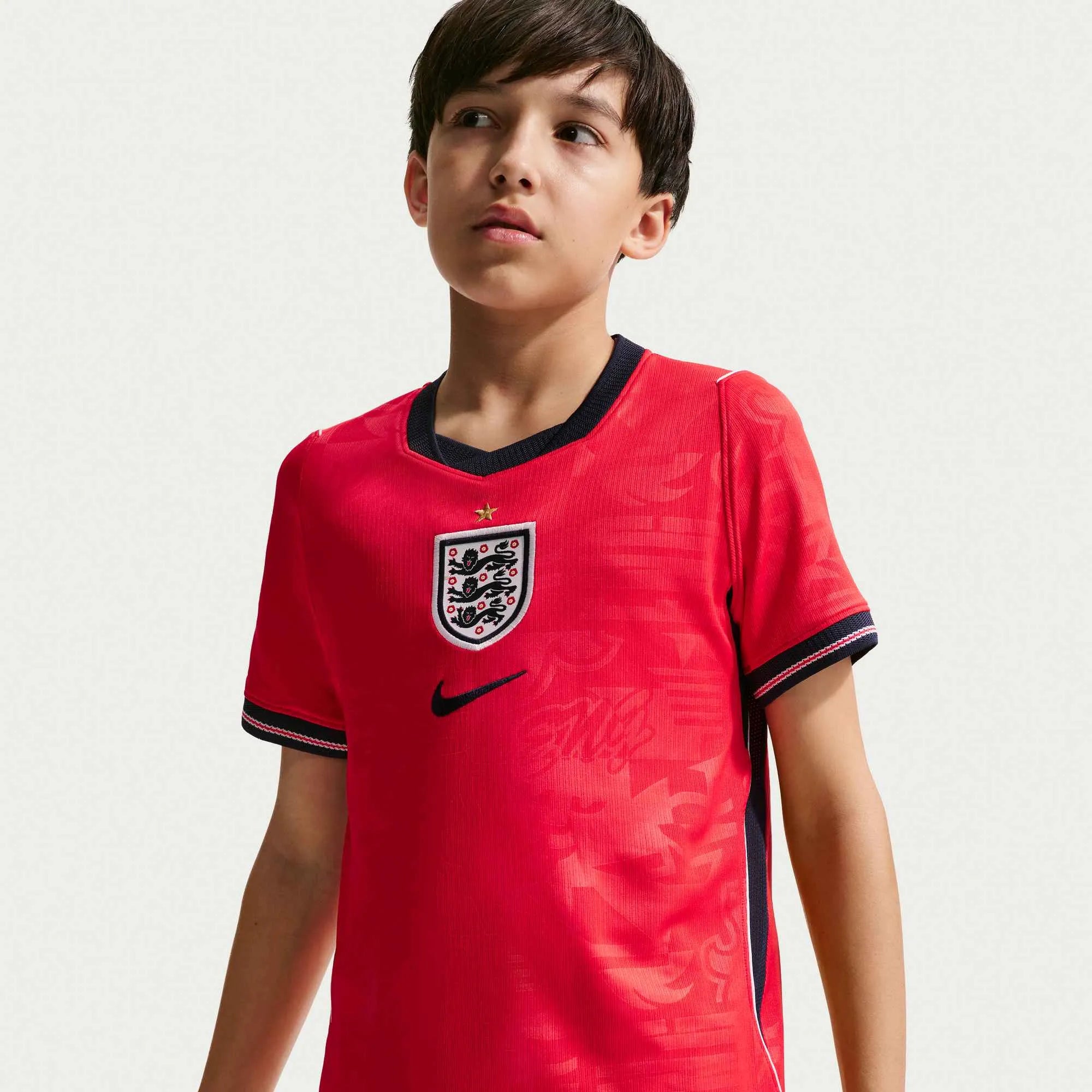 Nike 2026-27 England Youth Stadium Away Soccer Jersey (Detail 2)
