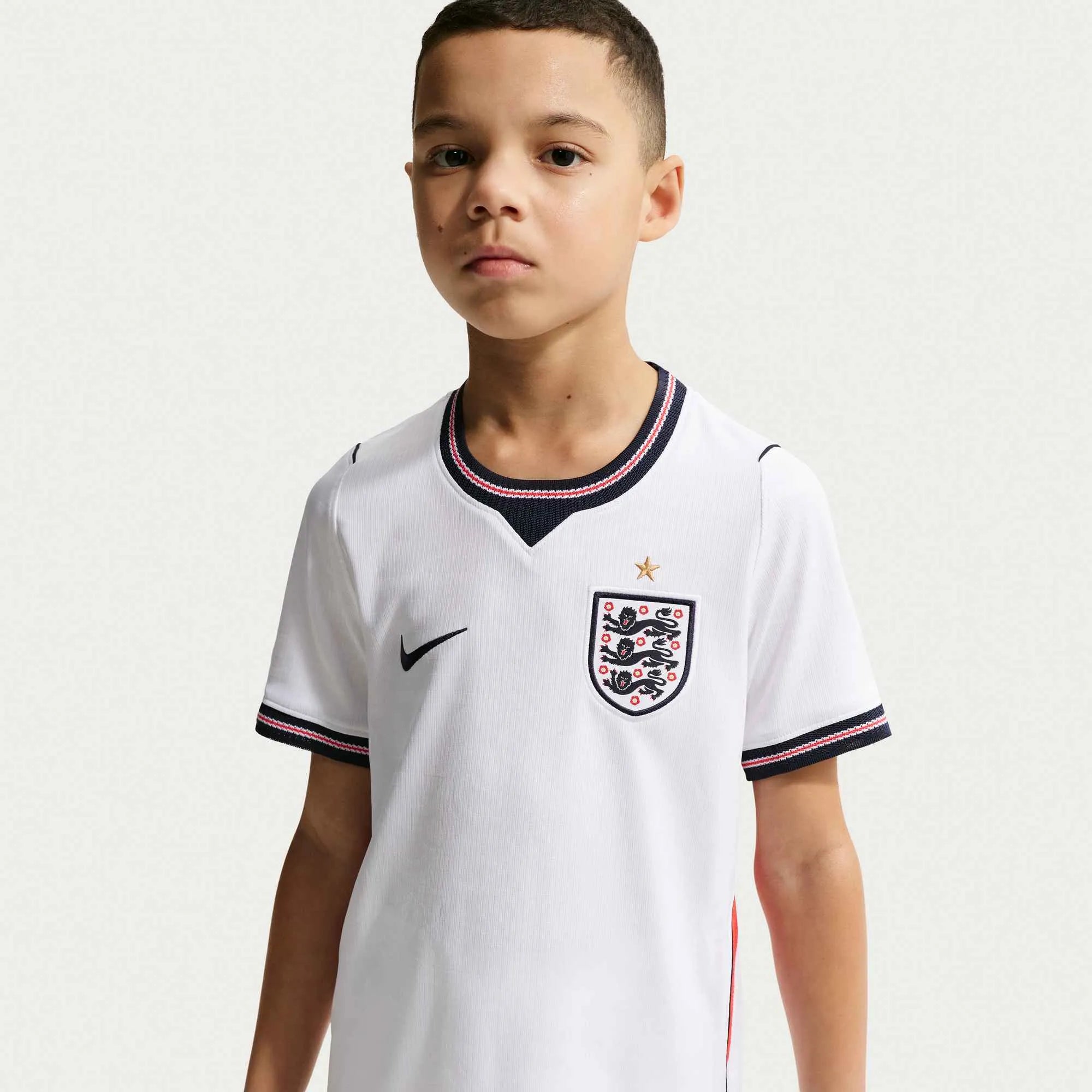 Nike 2026-27 England Youth Stadium Home Soccer Jersey (Detail 1)