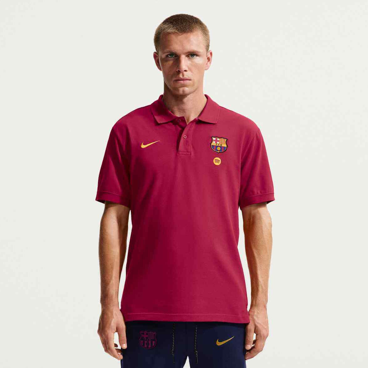 Nike 2026-27 FC Barcelona Men's Club Polo (Model - Front)