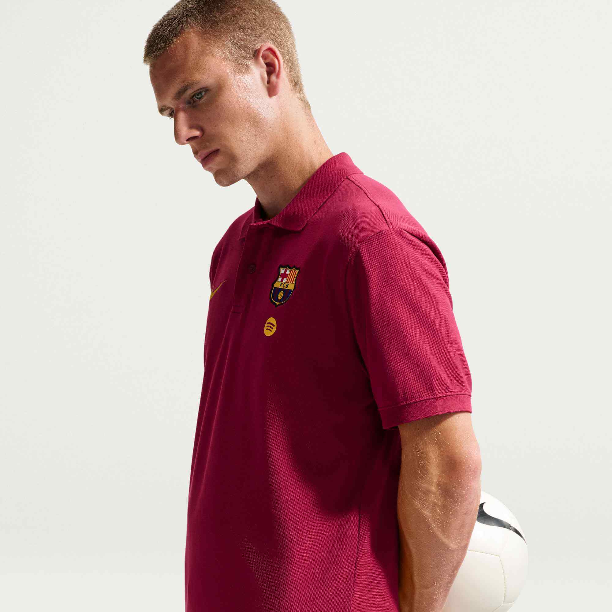 Nike 2026-27 FC Barcelona Men's Club Polo (Side)