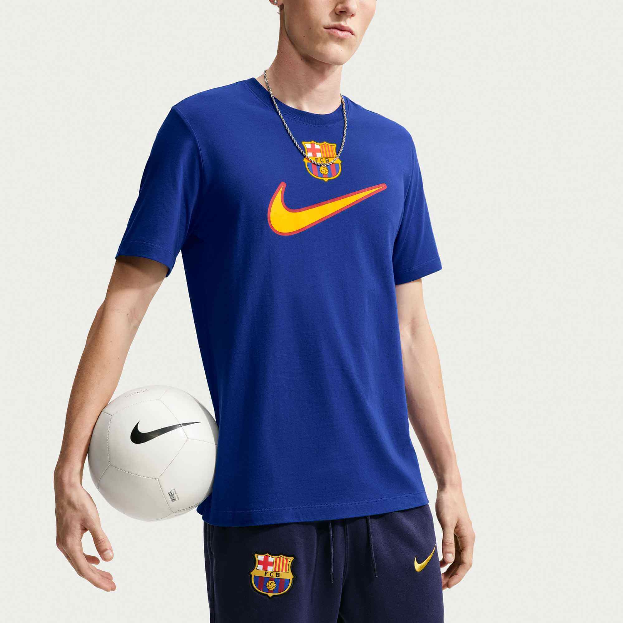 Nike 2026-27 FC Barcelona Men's Swoosh Tee (Front)