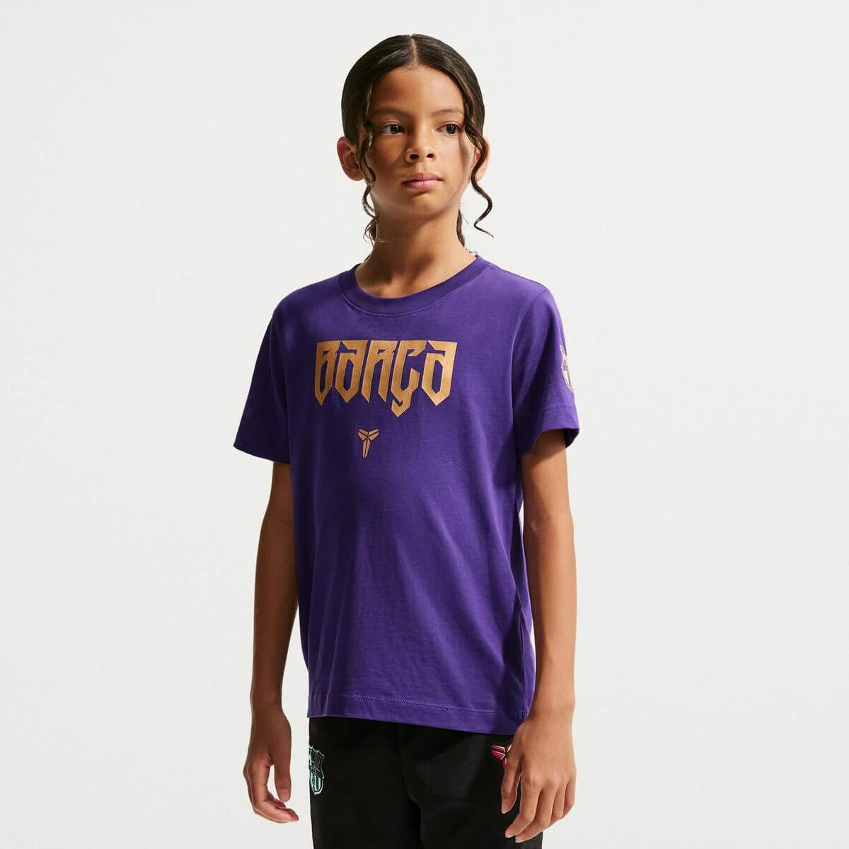Nike 2026-27 FC Barcelona Youth Kobe Tee (Model - Front)