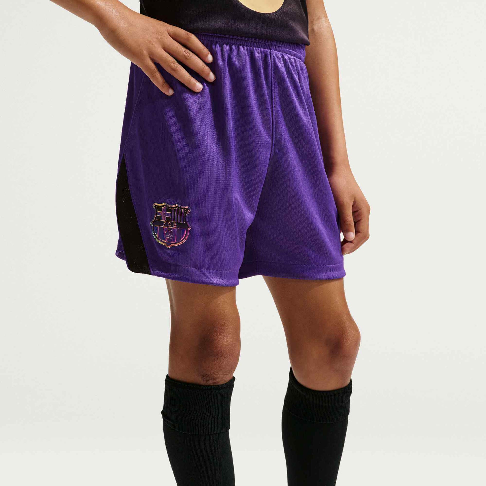 Nike 2026-27 FC Barcelona Youth Stadium Away Shorts (Front)