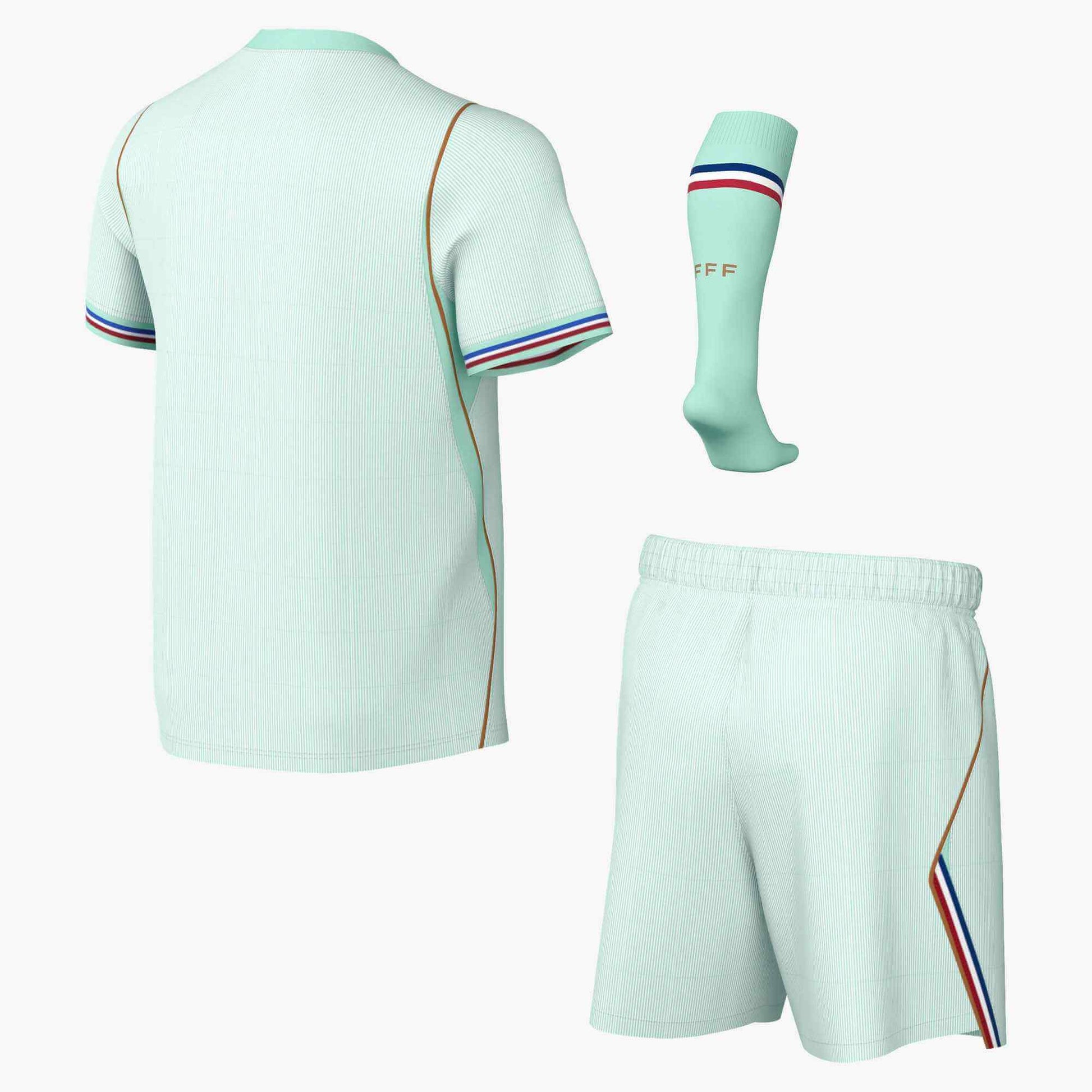 Nike 2026-27 France Little Kids Stadium Away Kit (Set - Back)