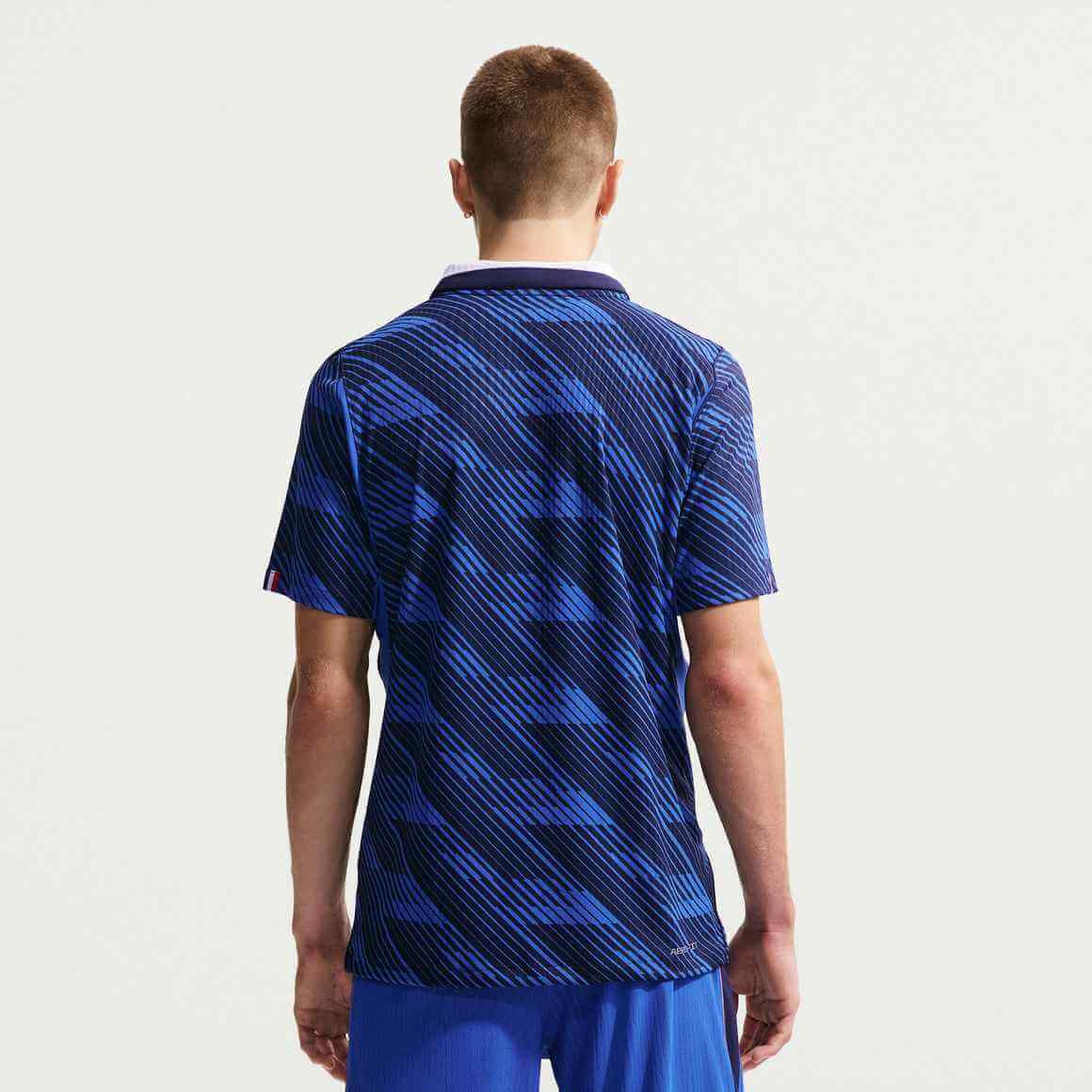 Nike 2026-27 France Men's Authentic Home Soccer Jersey (Model - Back)