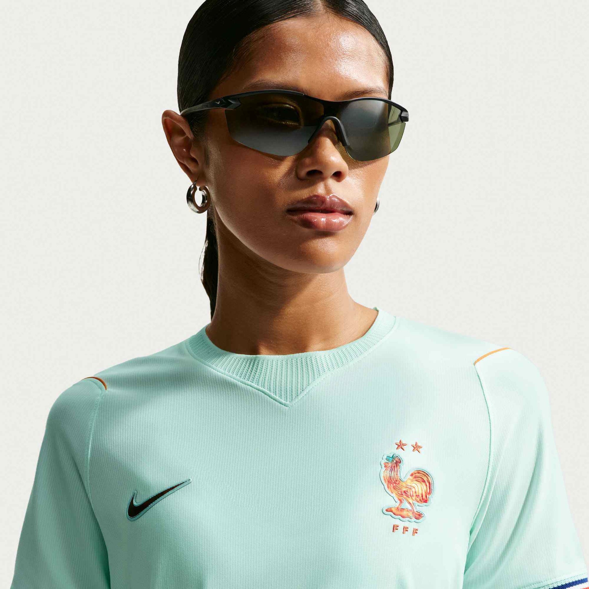 Nike 2026-27 France Women's Stadium Away Soccer Jersey (Detail 3)