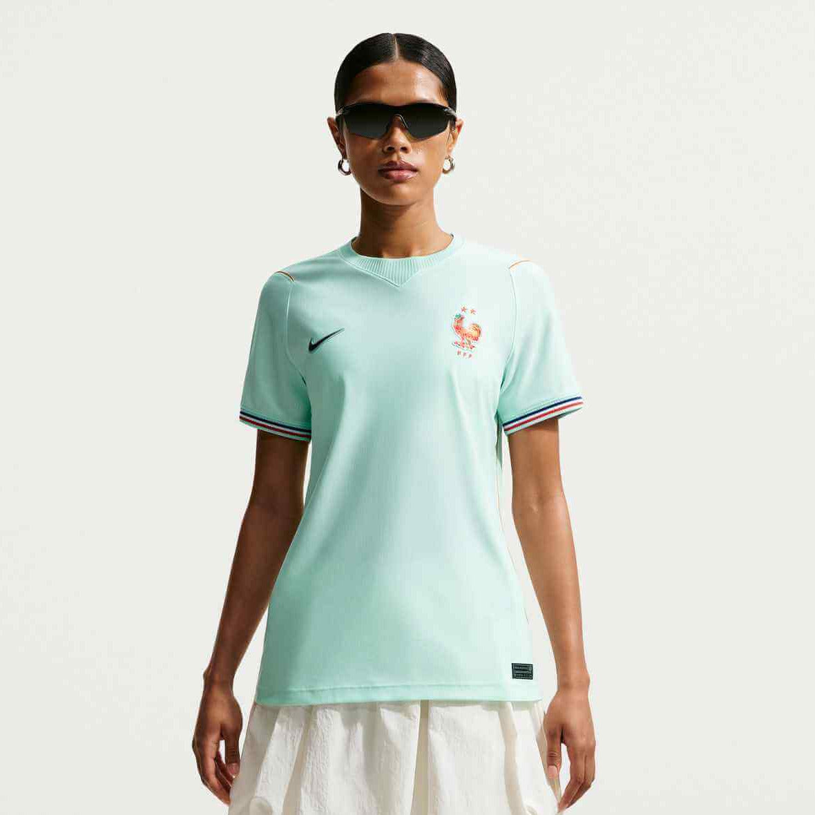 Nike 2026-27 France Women's Stadium Away Soccer Jersey (Model - Front)