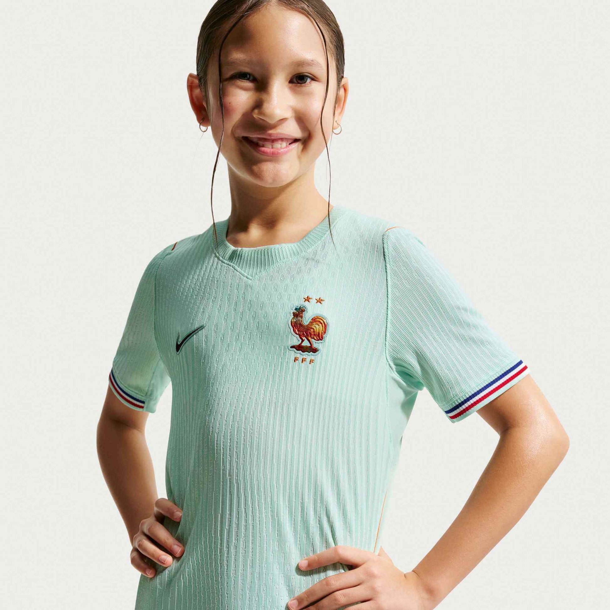 Nike 2026-27 France Youth Authentic Away Soccer Jersey (Model 1 - Front)