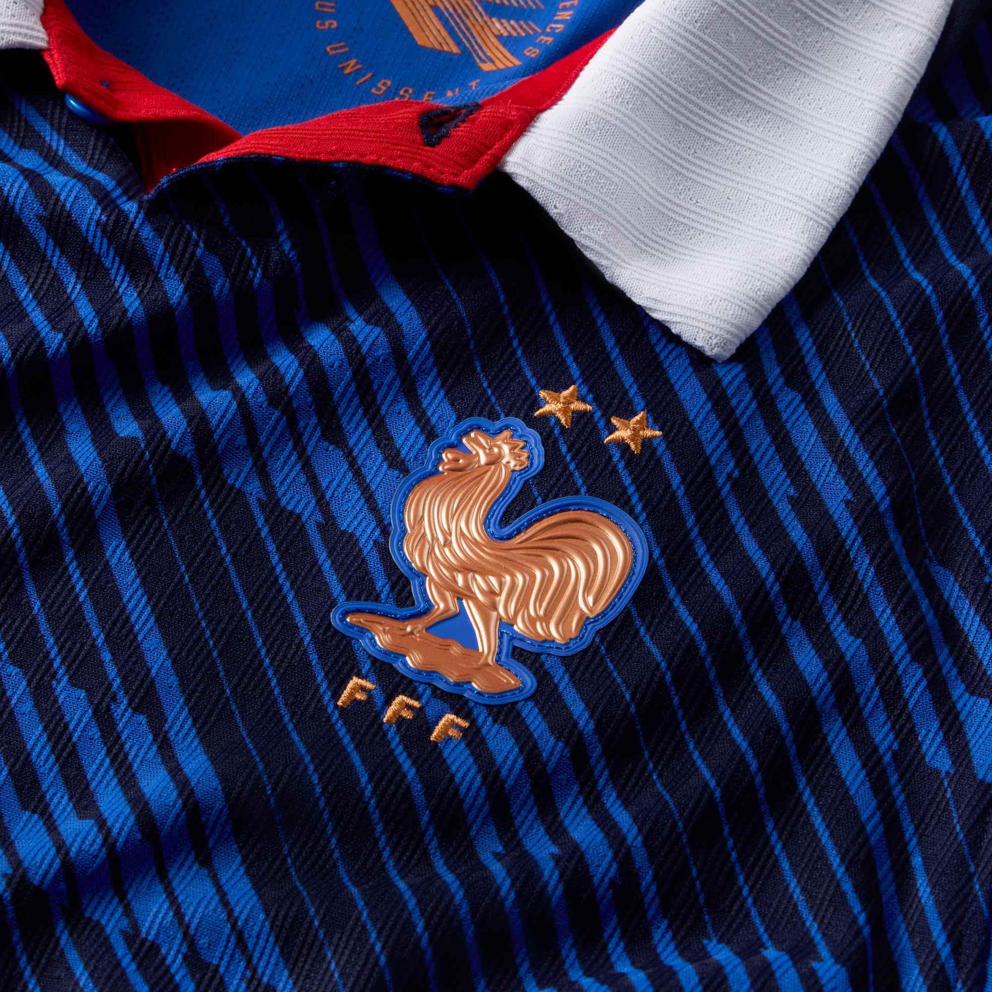 Nike 2026-27 France Youth Authentic Home Soccer Jersey (Detail 1)
