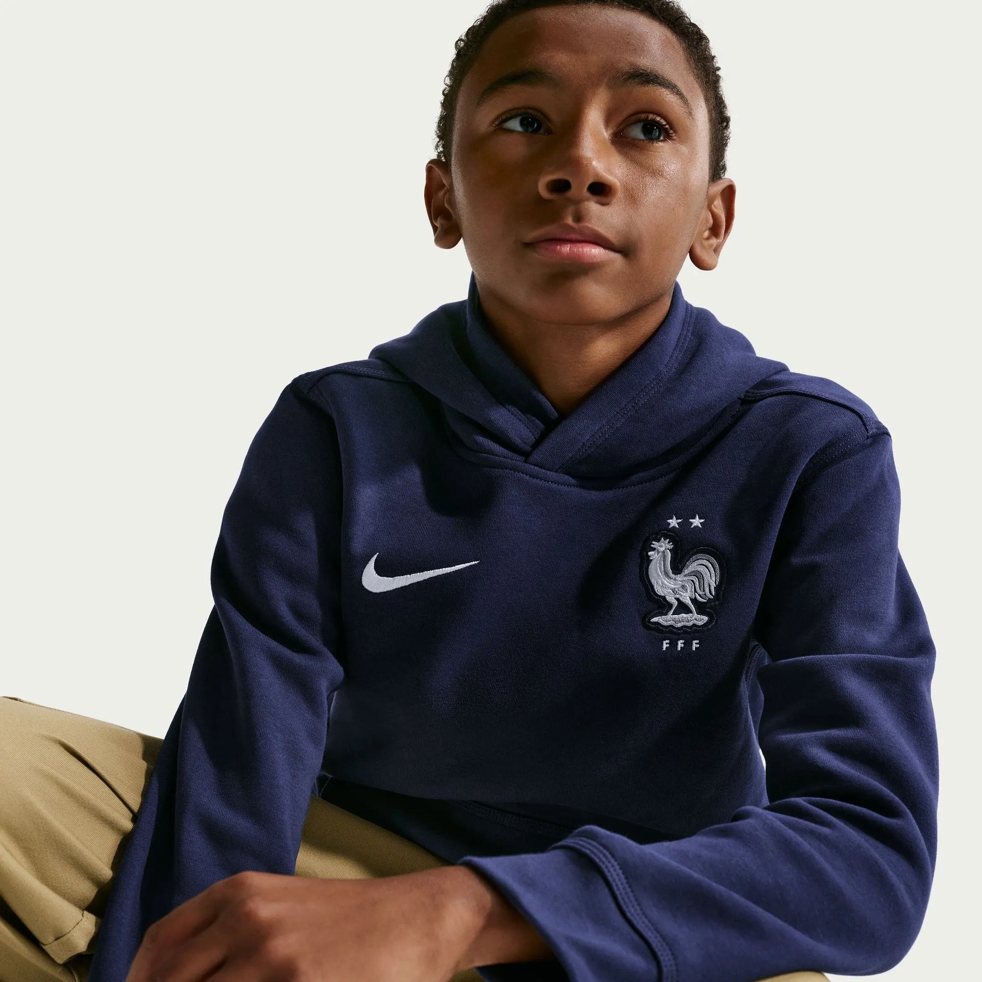 Nike 2026-27 France Youth Club Pullover Hoodie