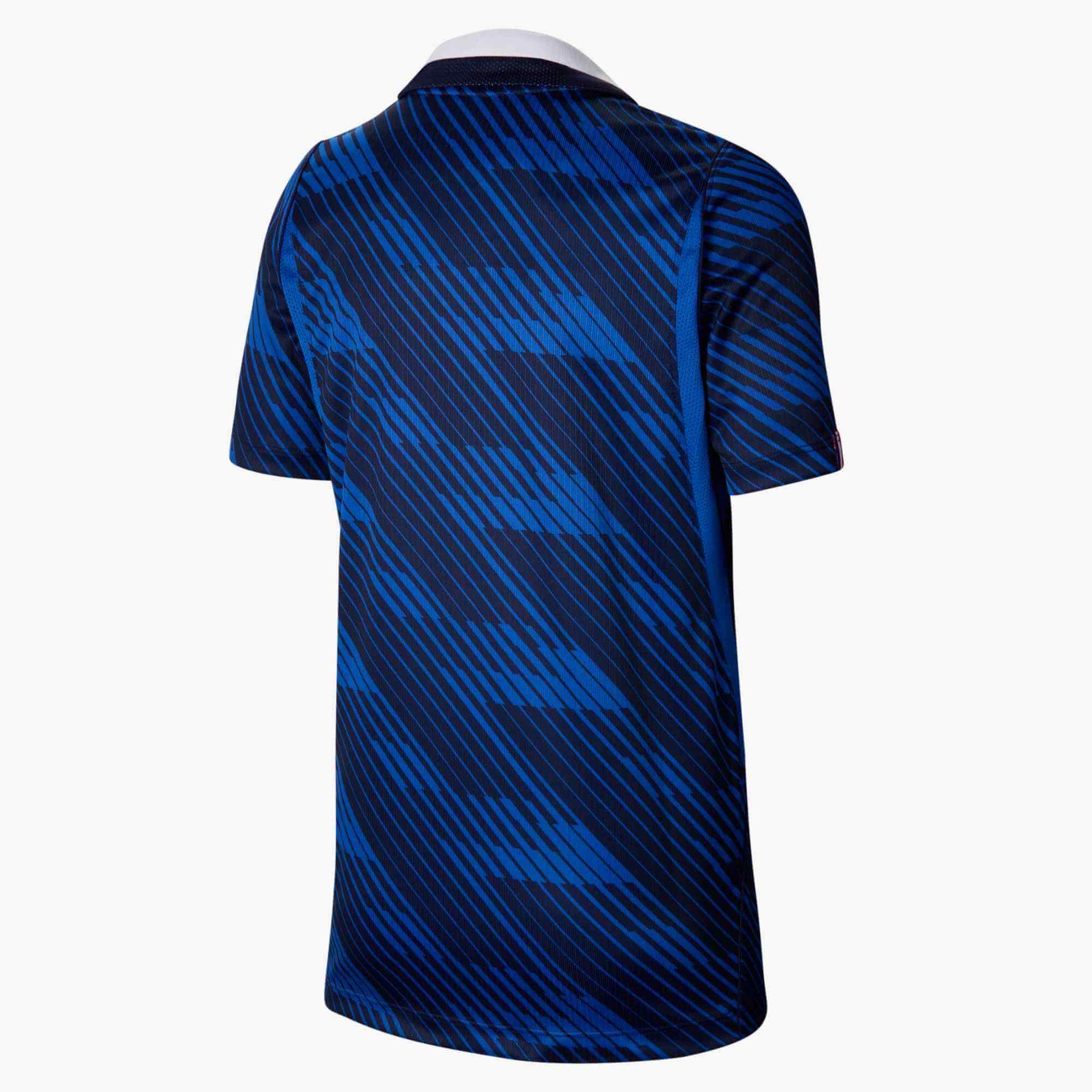 Nike 2026-27 France Youth Stadium Home Soccer Jersey (Back)
