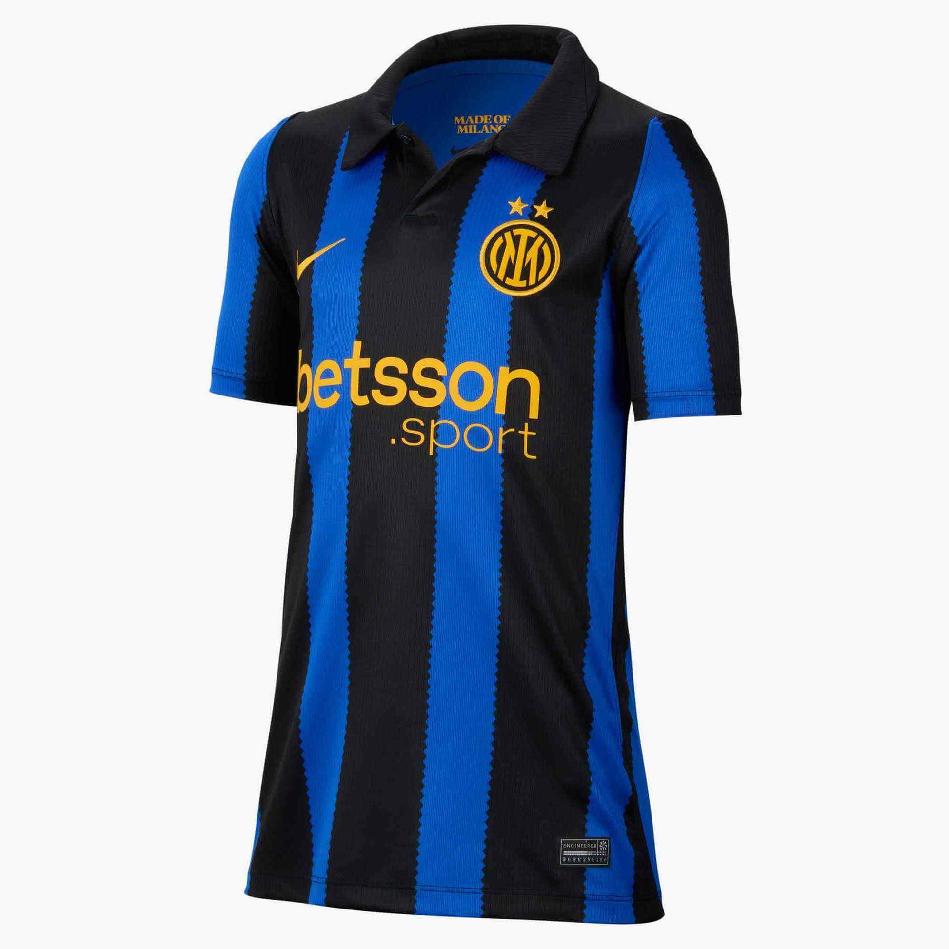 Nike 2026-27 Inter Milan Youth Stadium Home Soccer Jersey (Front)