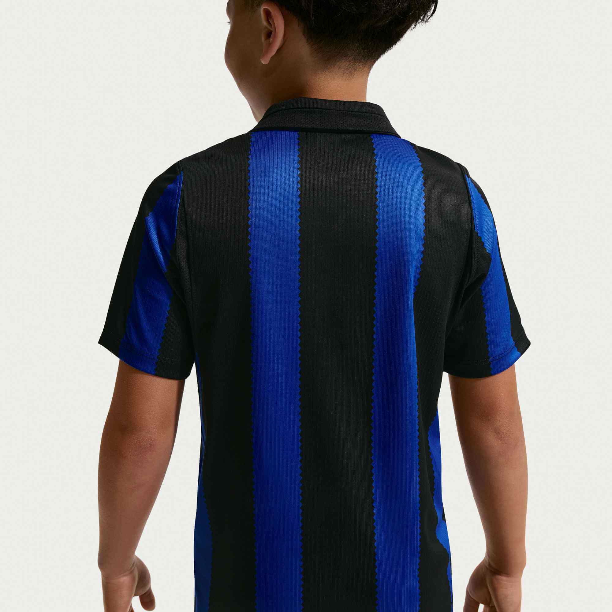 Nike 2026-27 Inter Milan Youth Stadium Home Soccer Jersey (Model 2 - Back)