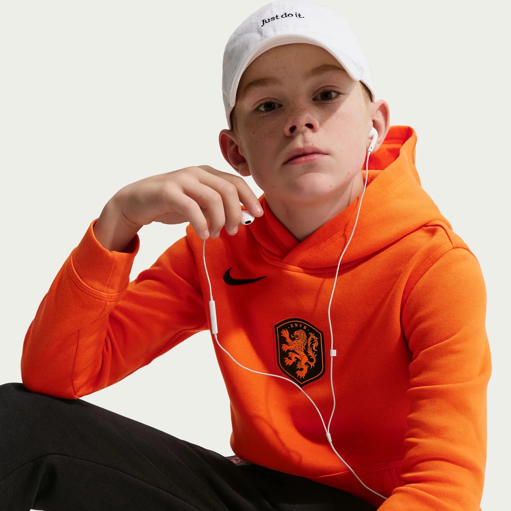 Nike 2026-27 Netherlands Youth Club Pullover Hoodie