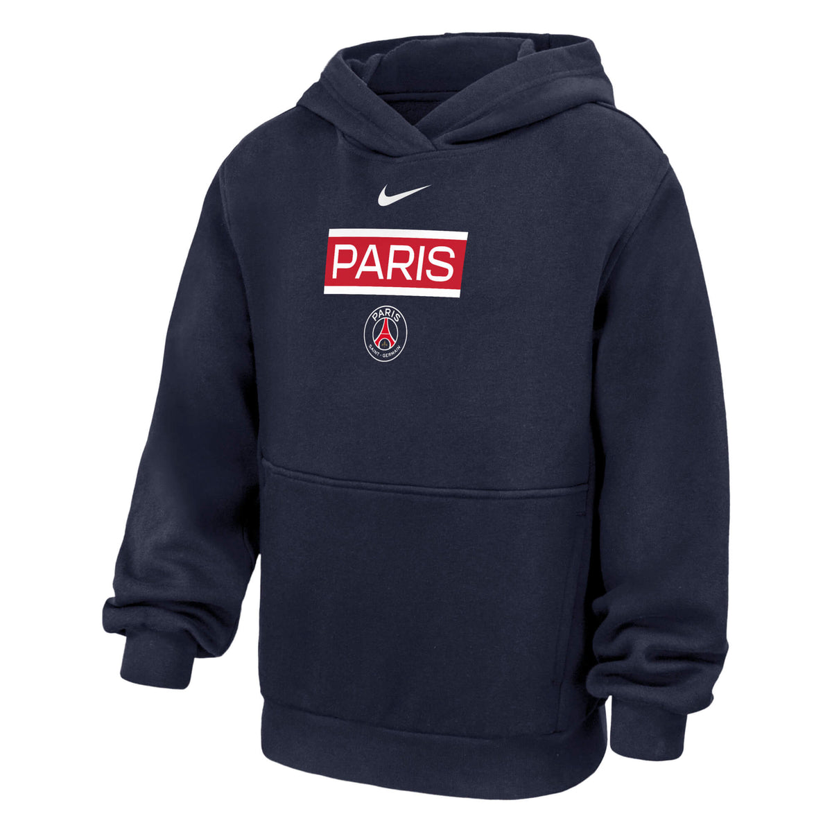 Nike 2026-27 PSG Youth Club Fleece Pullover Hoodie (Front)