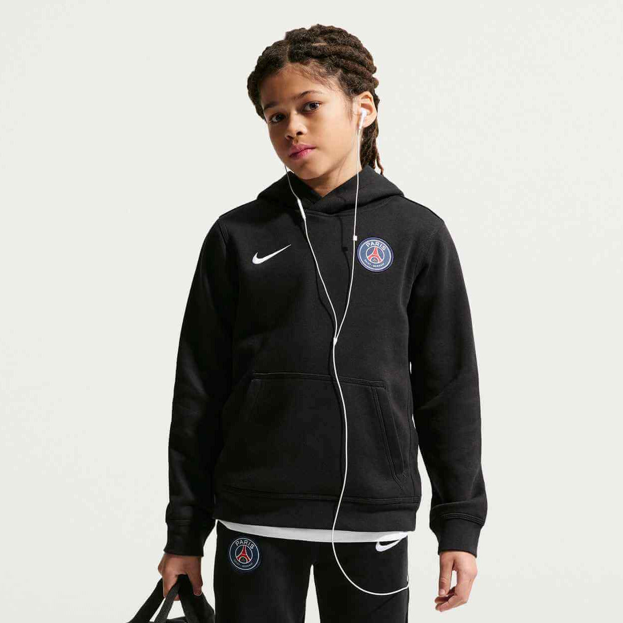 Nike 2026-27 PSG Youth Club Pullover Hoodie (Model - Front)