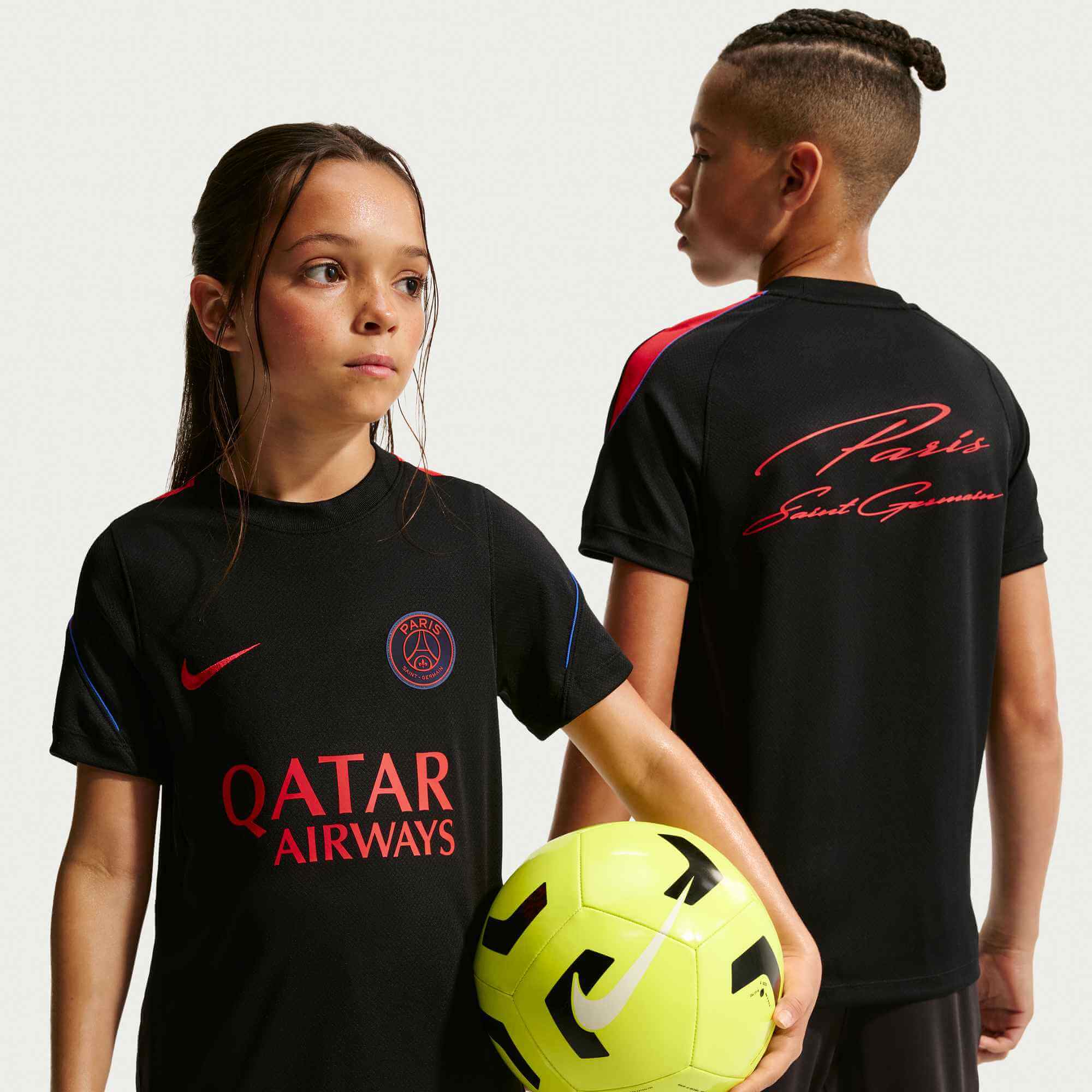 Nike 2026-27 PSG Youth Dri-Fit Strike Top (Models - Front and Back)