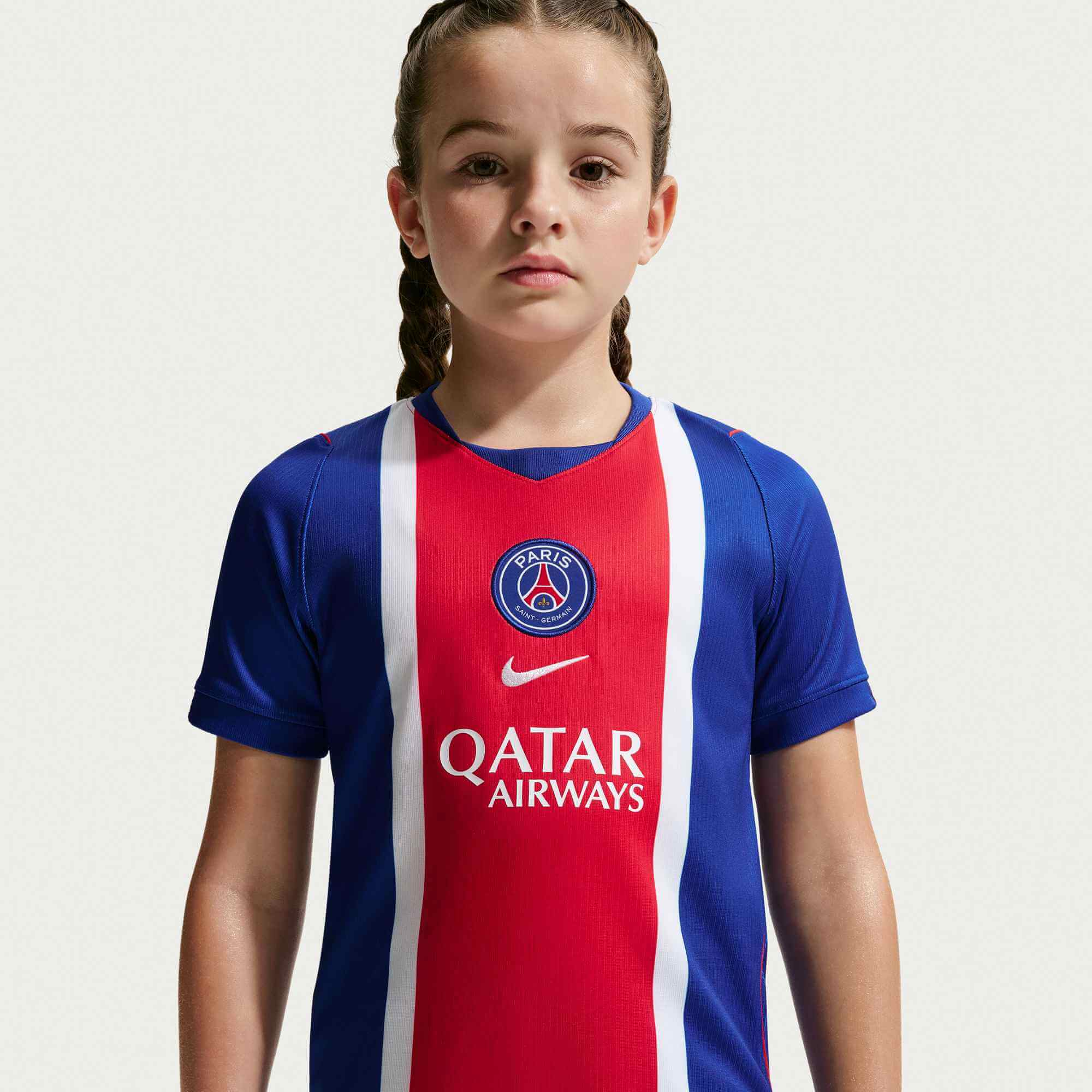 Nike 2026-27 PSG Youth Stadium Home Soccer Jersey (Model 1 - Front)