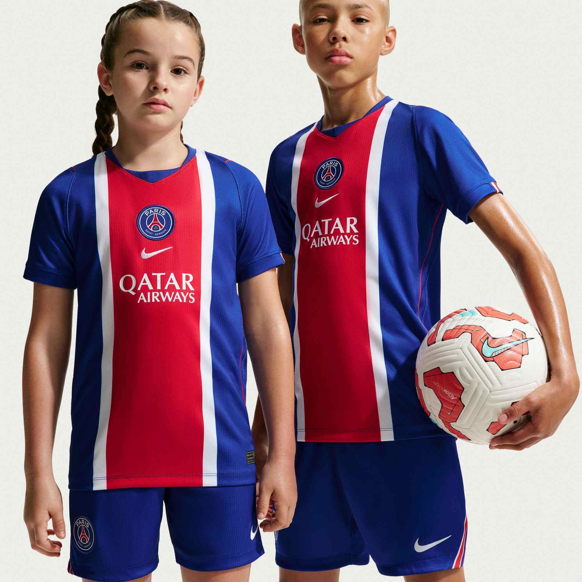 Nike 2026-27 PSG Youth Stadium Home Soccer Jersey (Models - Front)