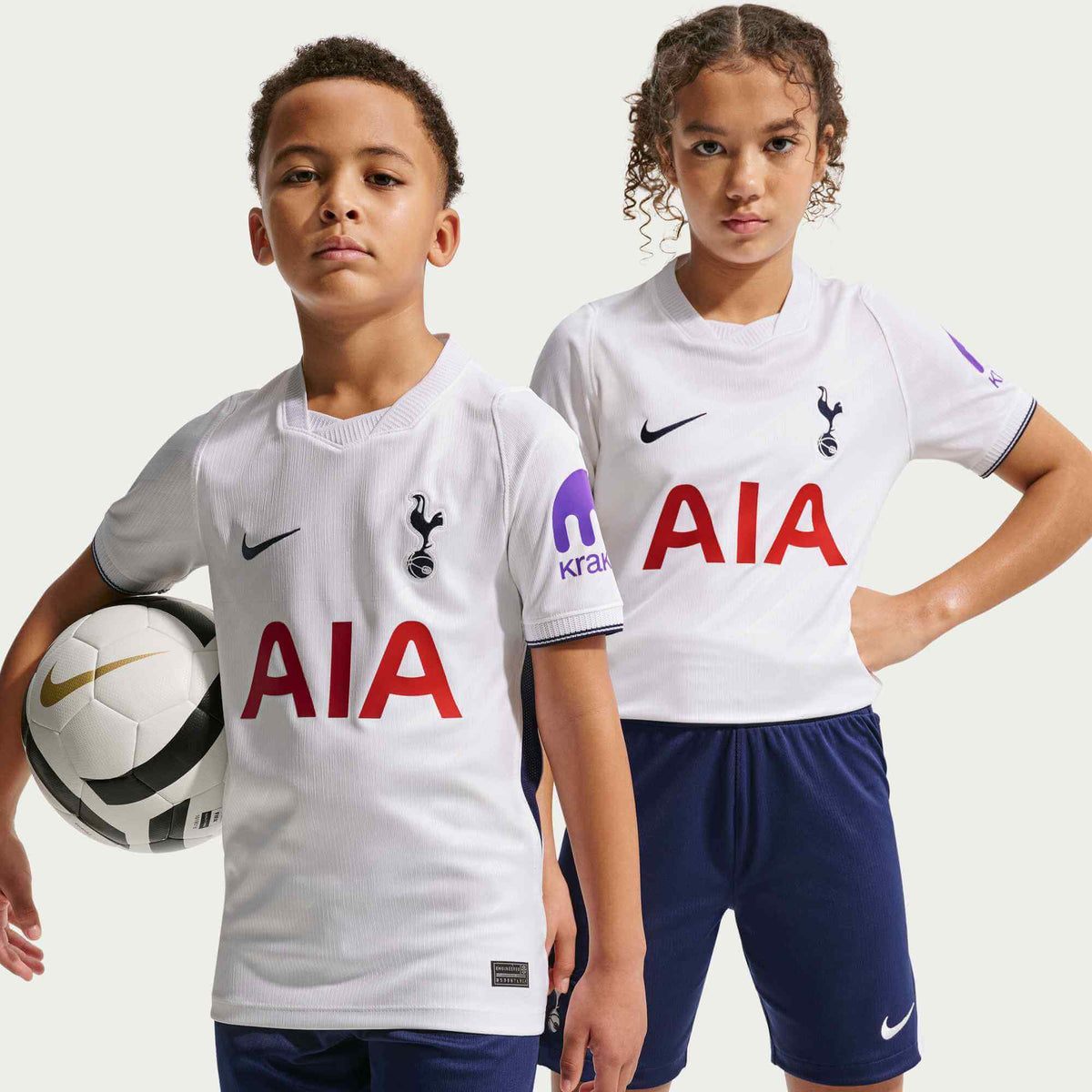 Nike 2026-27 Tottenham Youth Stadium Home Soccer Jersey (Models - Front)