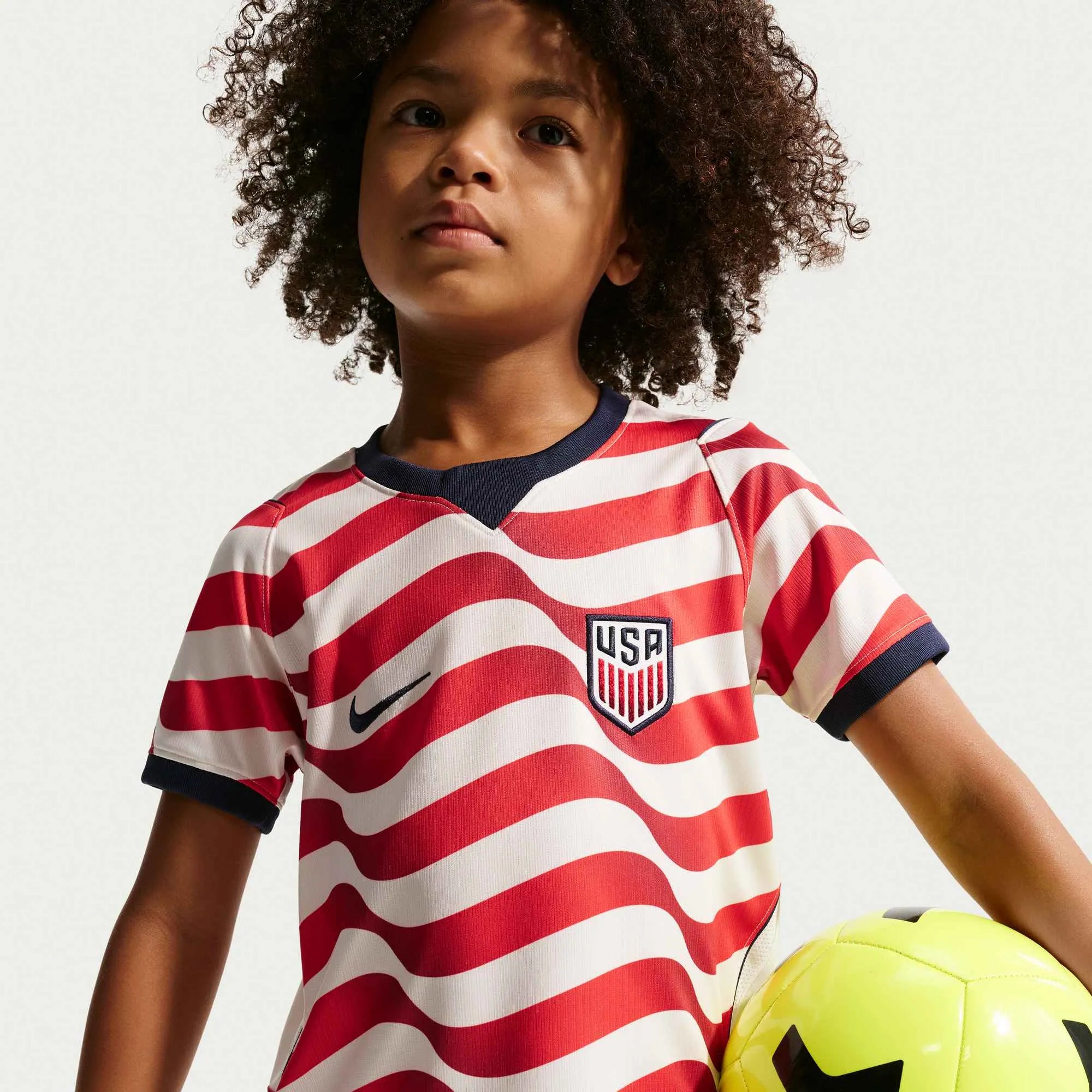 Nike 2026-27 USMNT Little Kid's Home Kit (Jersey - Front)