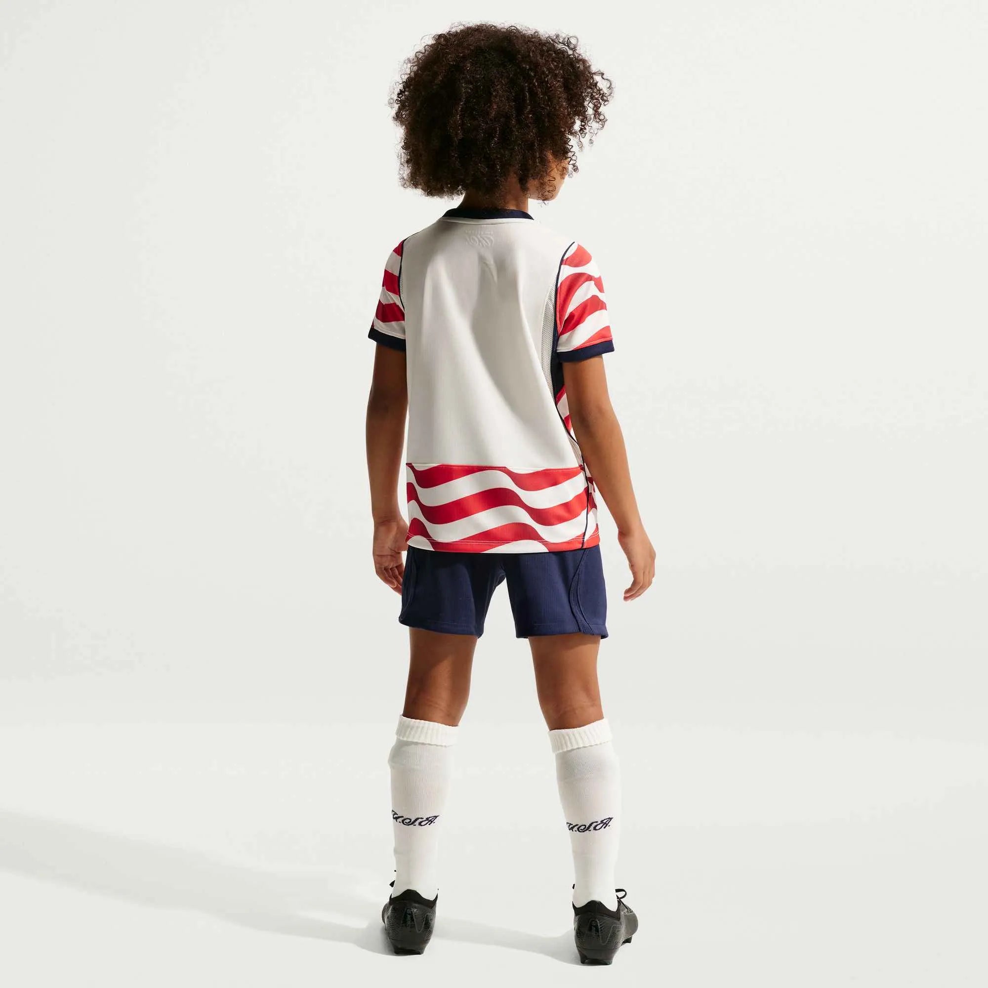 Nike 2026-27 USMNT Little Kid's Home Kit (Model - Back)