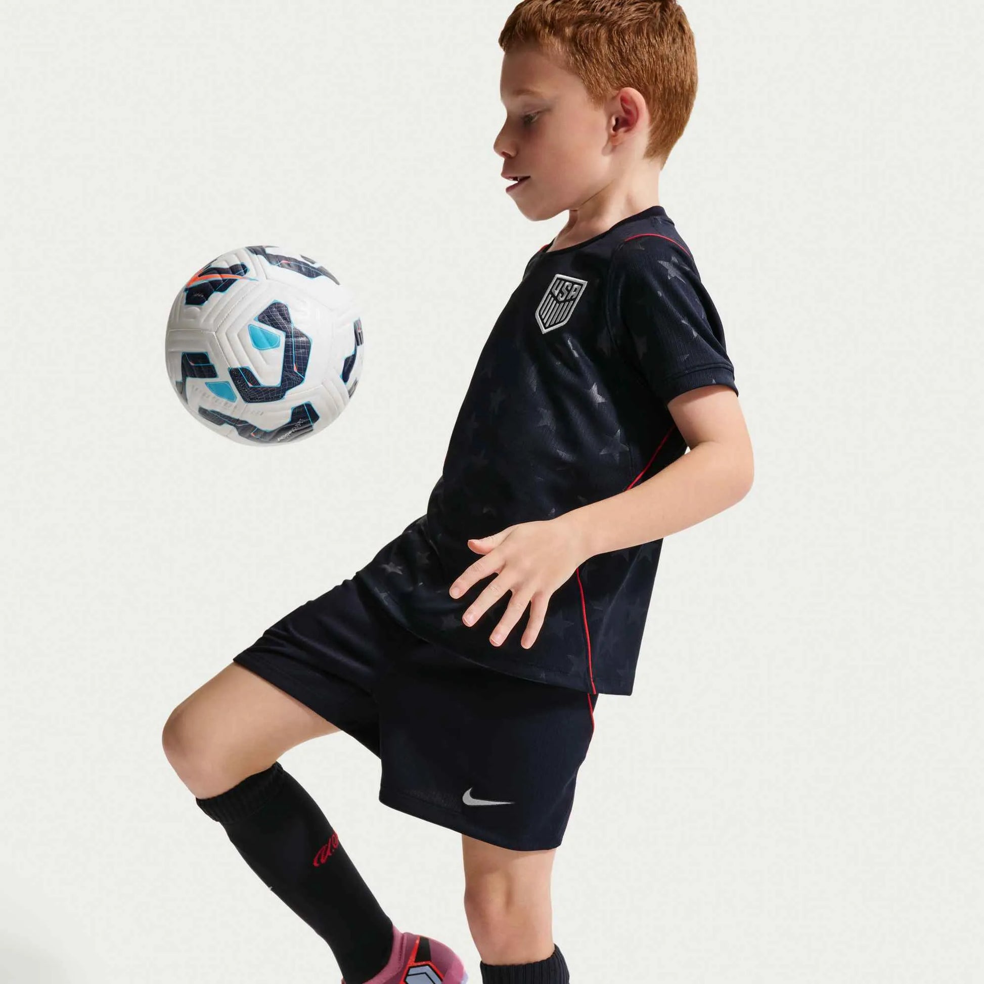 Nike 2026-27 USMNT Little Kid's Stadium Away Kit (Model - Side)