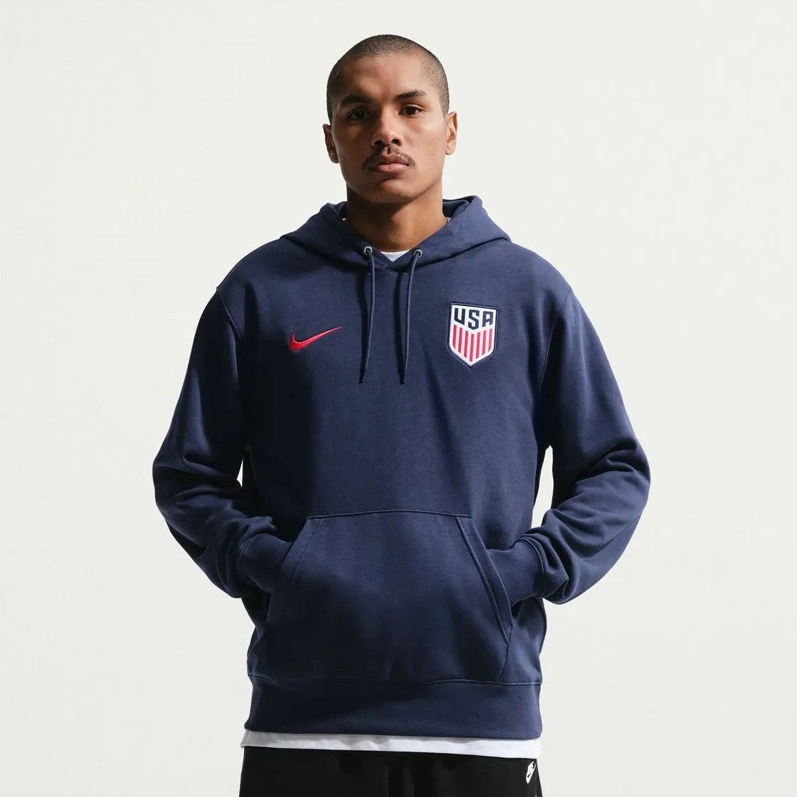 Nike 2026-27 USMNT Men's Club Fleece Pullover Hoodie (Model - Front)