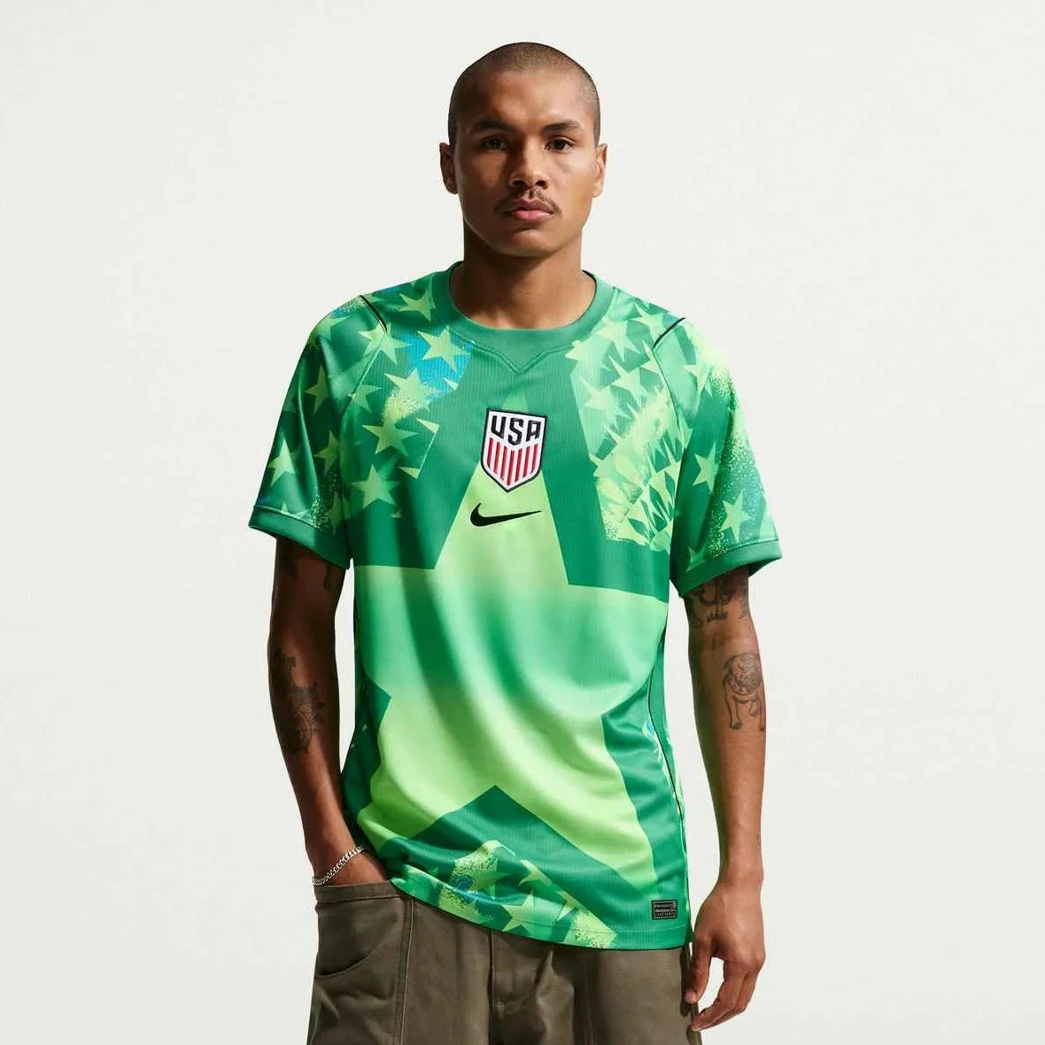 Nike 2026-27 USMNT Men's Stadium Goalkeeper Soccer Jersey (Model - Front)