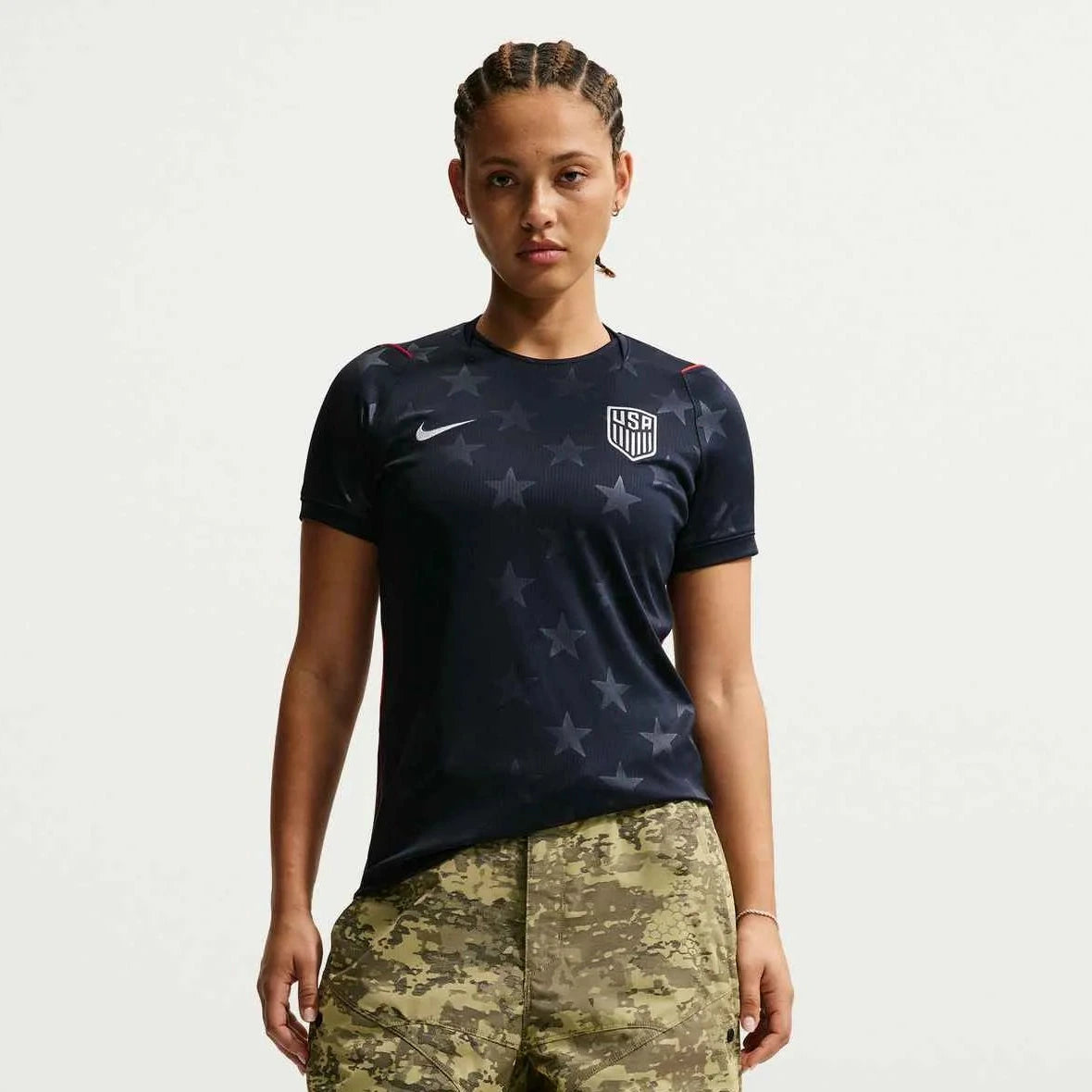 Nike 2026-27 USMNT Women's Stadium Away Soccer Jersey (Model - Front)