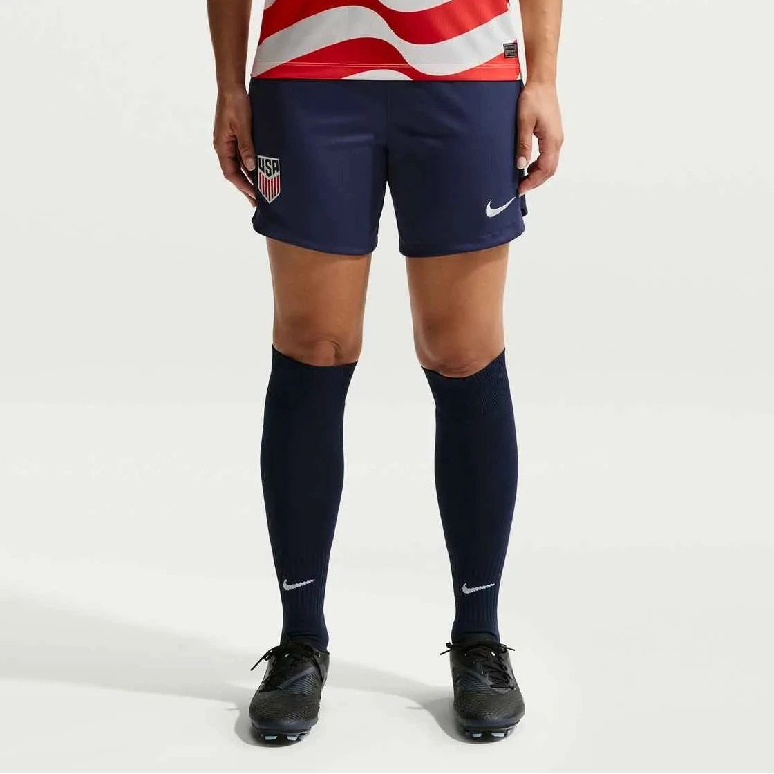 Nike 2026-27 USMNT Women's Stadium Home Shorts (Model - Front)