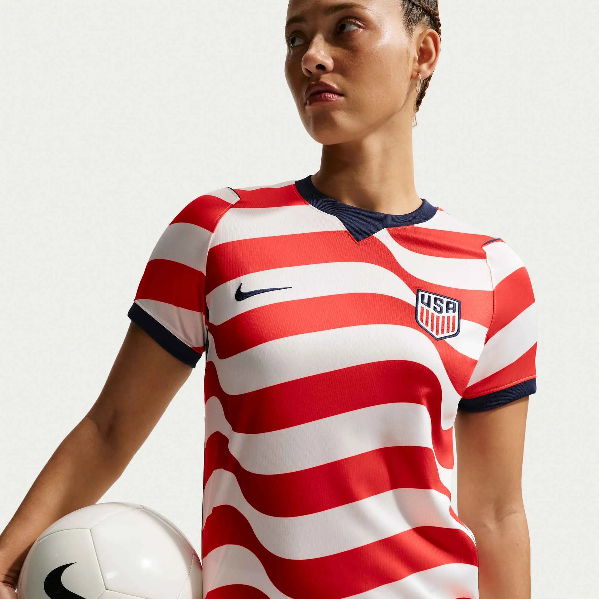 Nike 2026-27 USMNT Women's Stadium Home Soccer Jersey (Side)