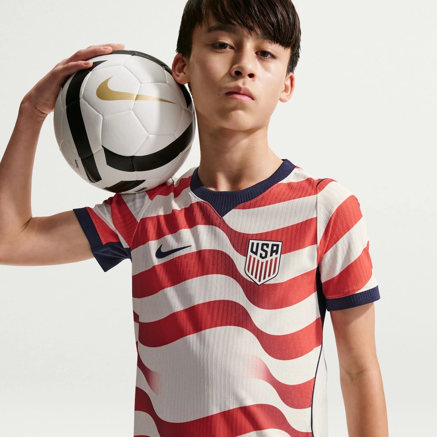 Nike 2026-27 USMNT Youth Authentic Home NN Soccer Jersey (Detail 1)