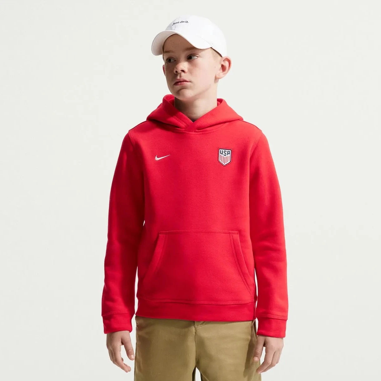 Nike 2026-27 USMNT Youth Club Pullover Hoodie (Model - Front)
