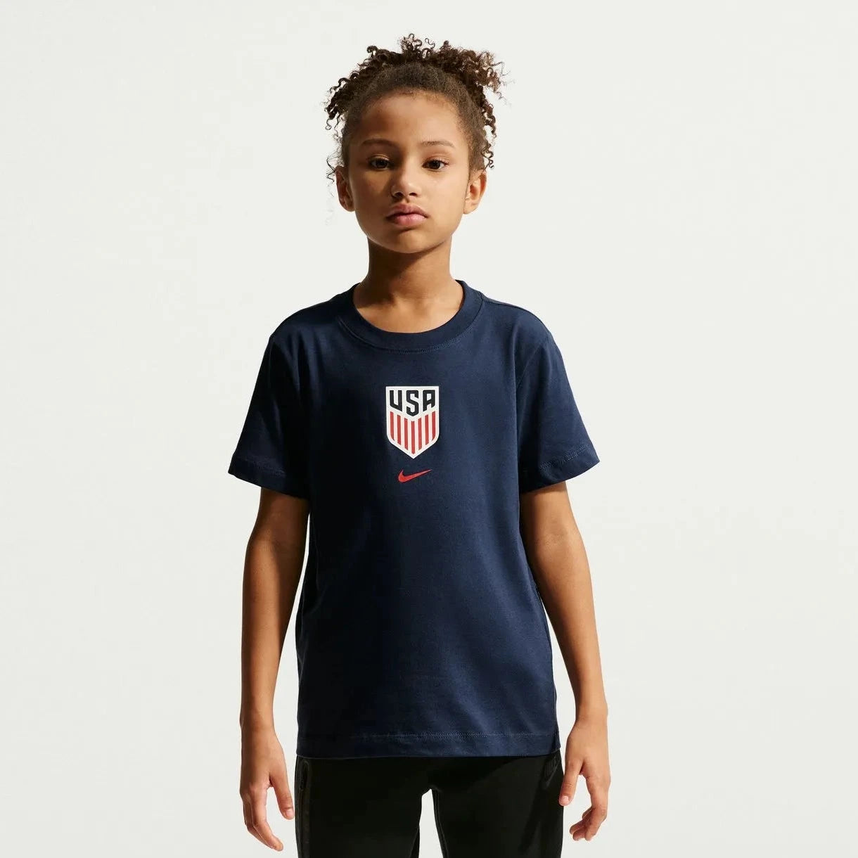 Nike 2026-27 USMNT Youth Crest Tee (Model - Front)