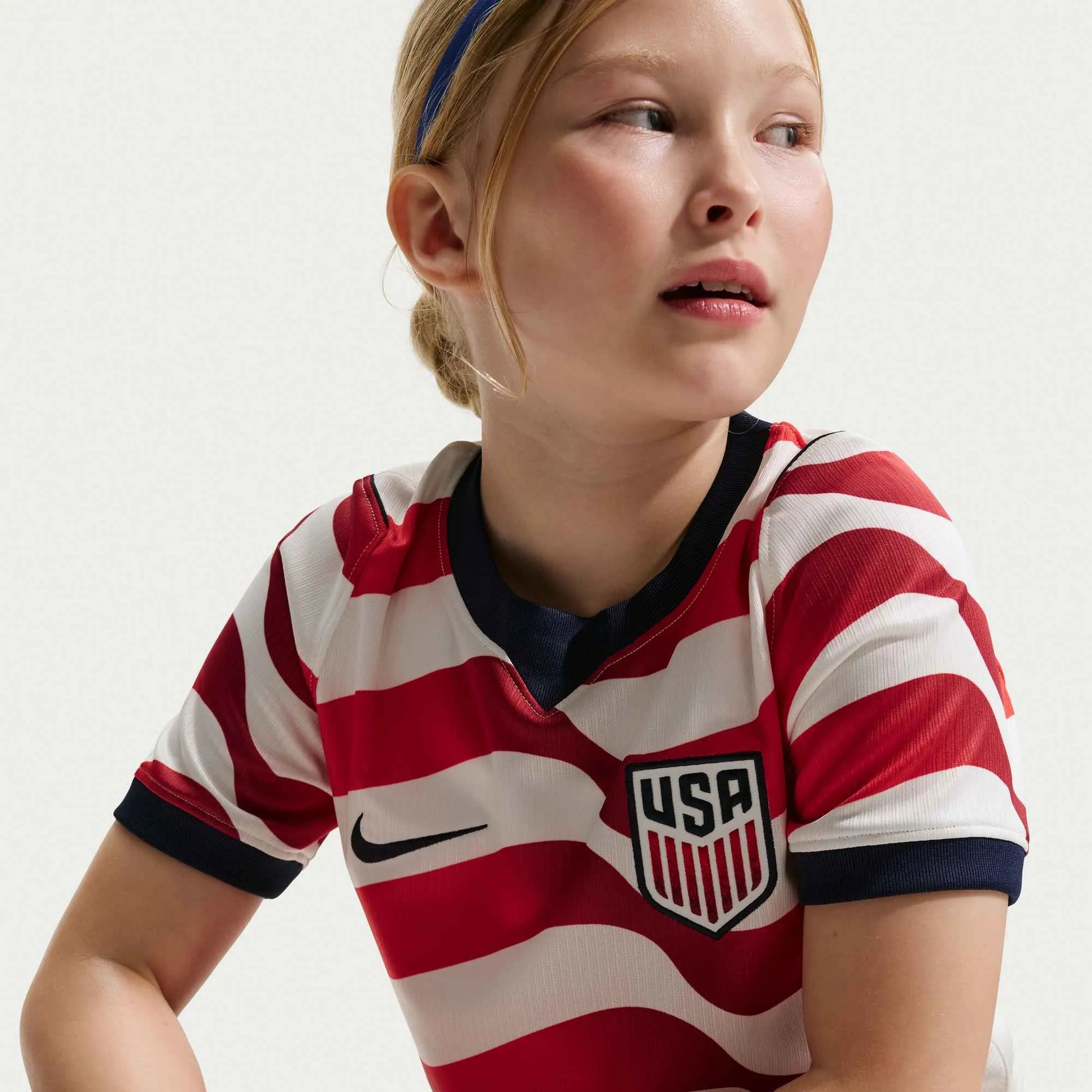 Nike 2026-27 USMNT Youth Stadium Home Soccer Jersey (Detail 3)