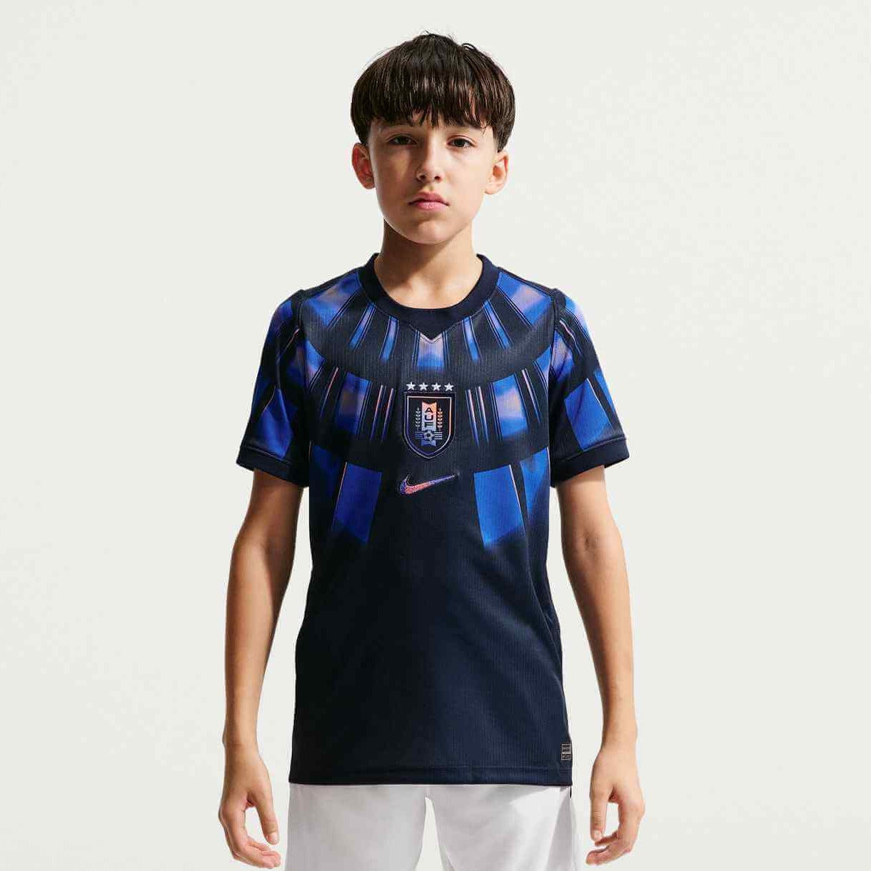 Nike 2026-27 Uruguay Youth Stadium Away Soccer Jersey (Model - Front)