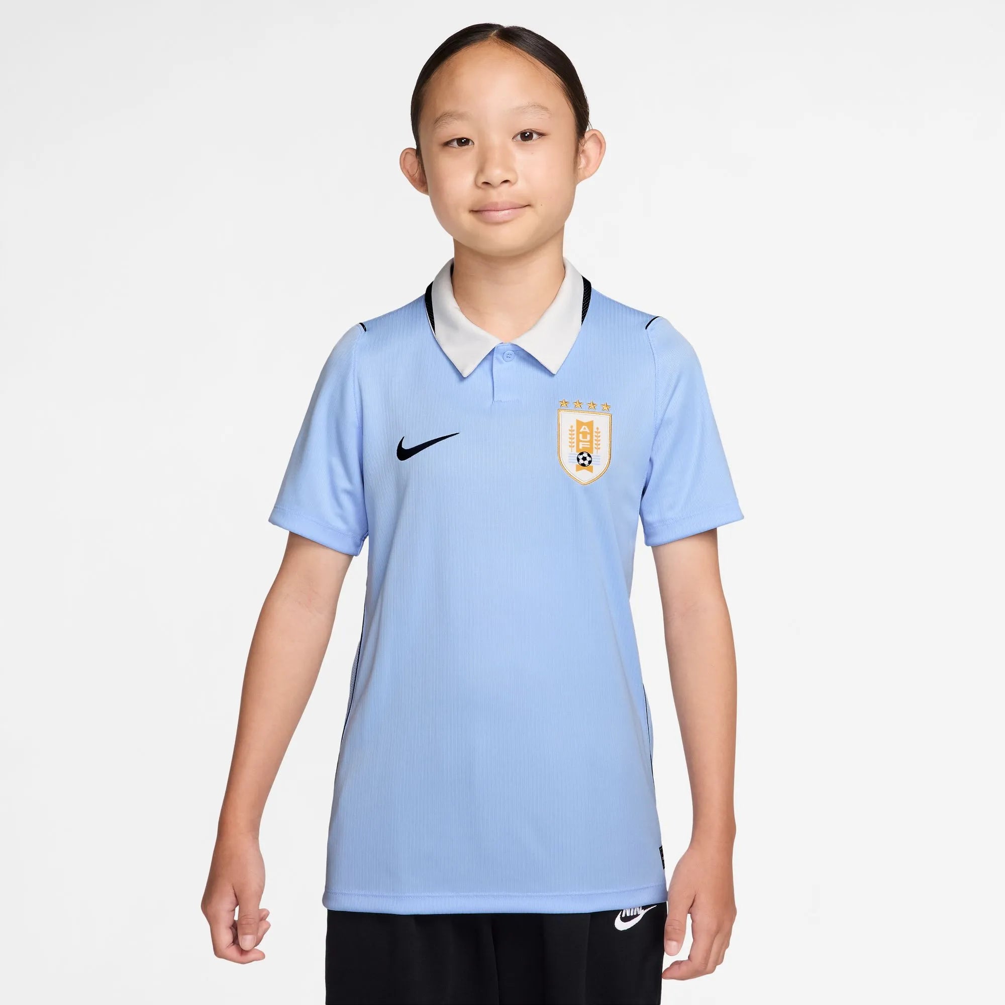 Nike 2026-27 Uruguay Youth Stadium Home Soccer Jersey (Front)