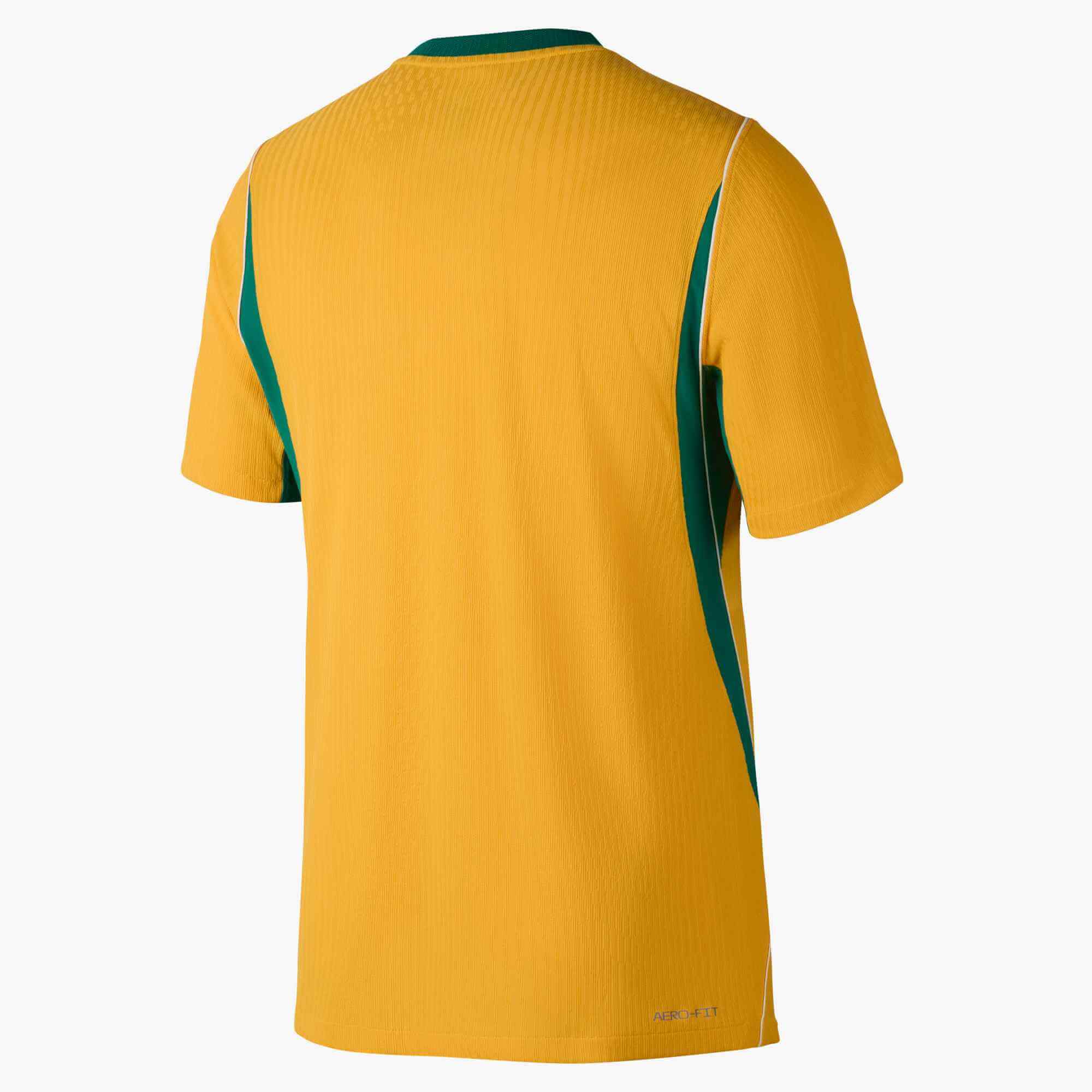 Nike 2026 Australia Men's Authentic Home Soccer Jersey (Back)