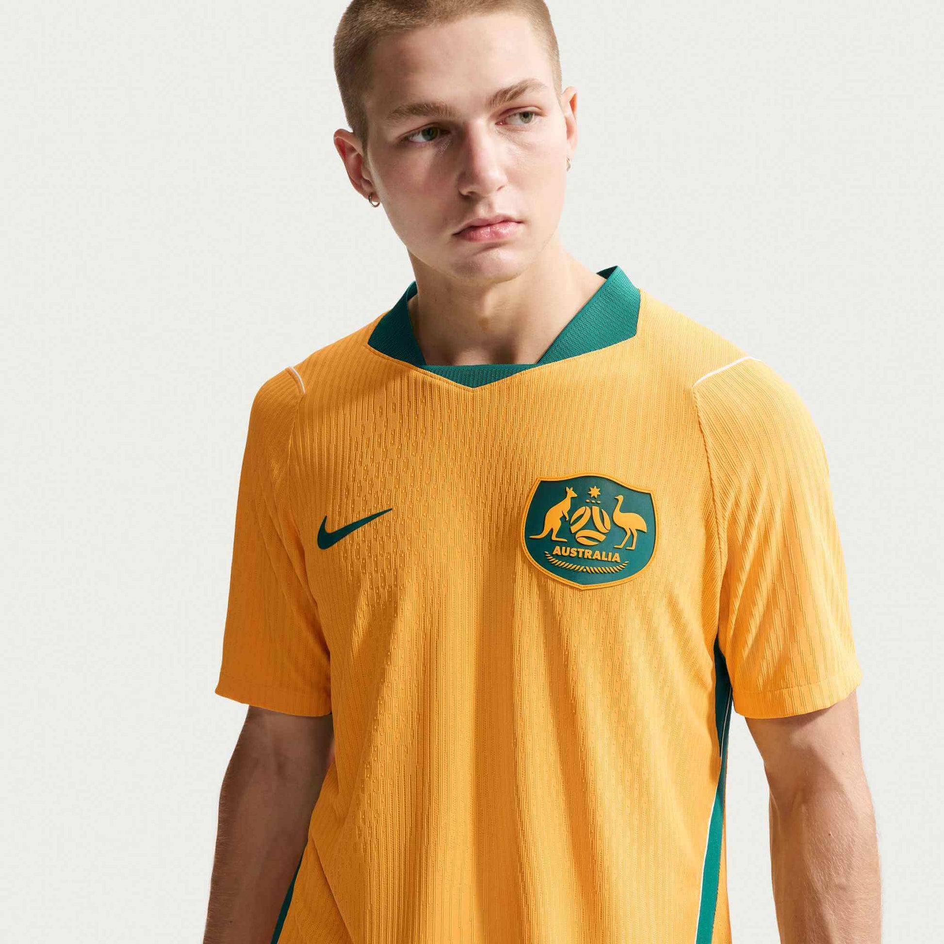Nike 2026 Australia Men's Authentic Home Soccer Jersey (Detail 1)