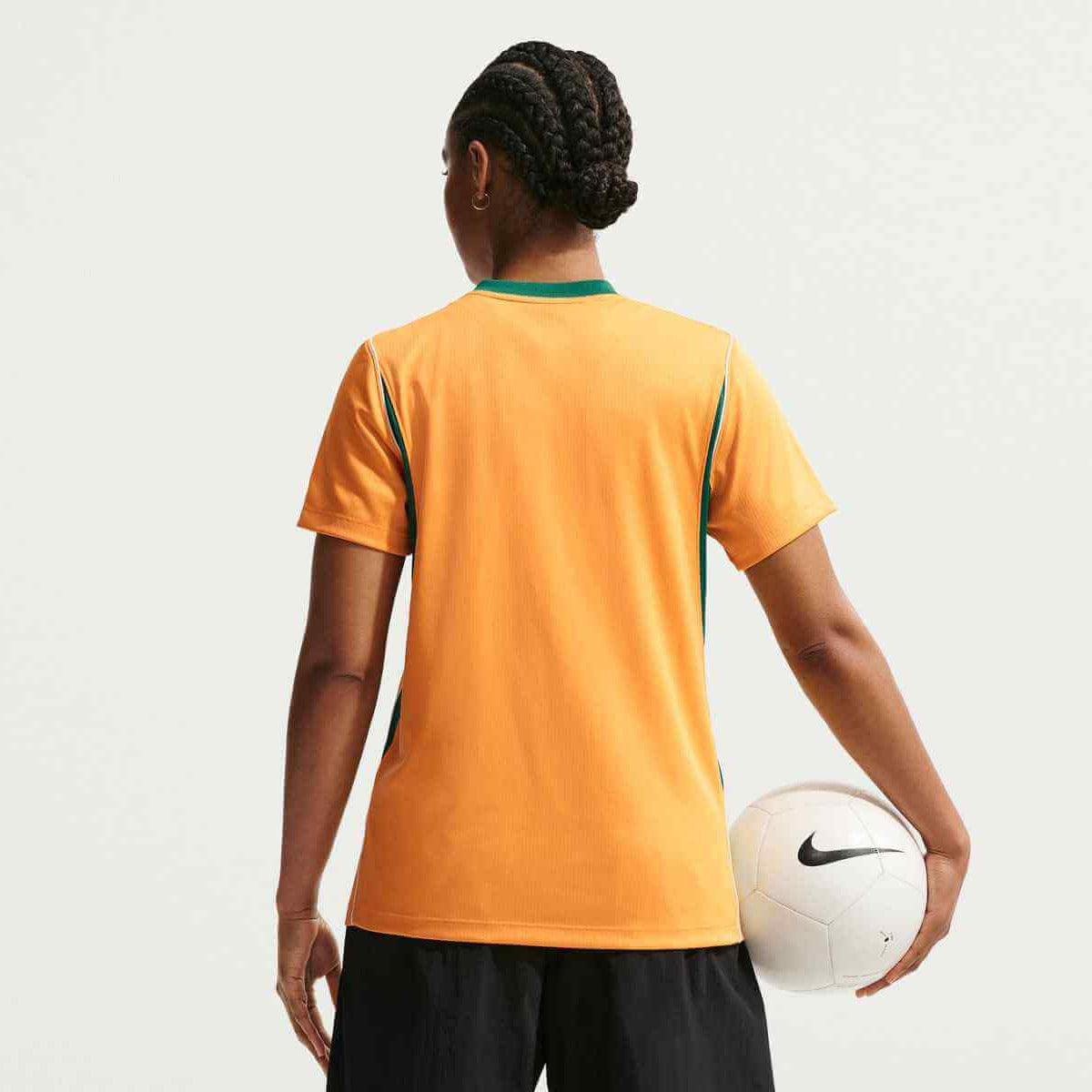 Nike 2026 Australia Women's Stadium Home Soccer Jersey (Model - Back)