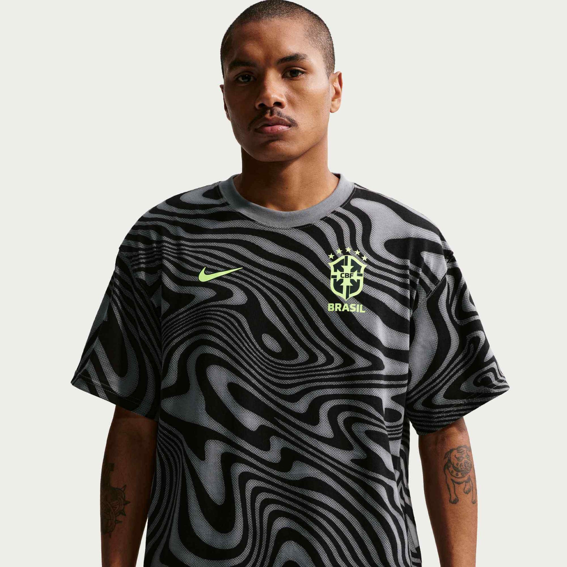Nike 2026 Brazil Men's All Over Print Tee (Detail 1)
