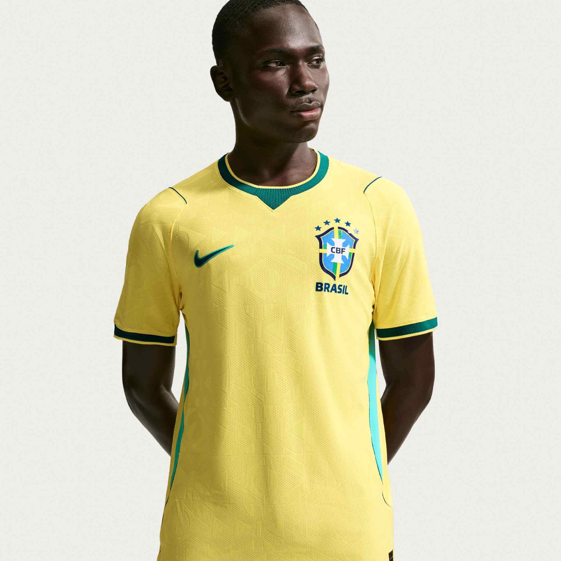 Nike 2026 Brazil Men's Authentic Home Soccer Jersey (Detail 1)