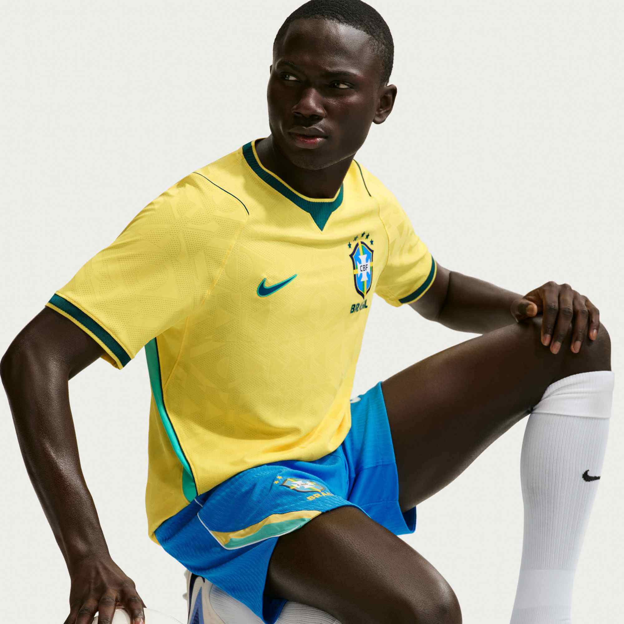 Nike 2026 Brazil Men's Authentic Home Soccer Jersey (Detail 3)