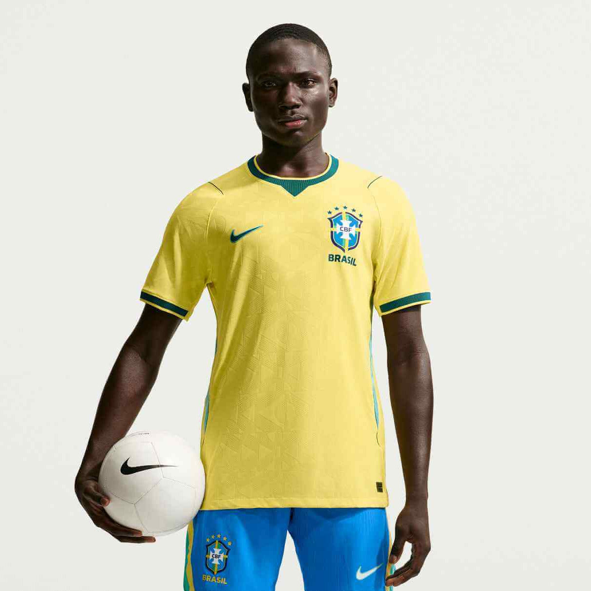 Nike 2026 Brazil Men's Authentic Home Soccer Jersey (Model - Front)