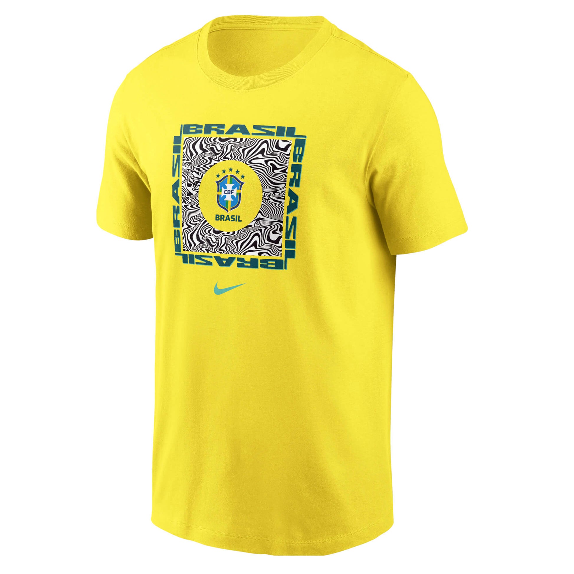 Nike 2026 Brazil Men's Core Cotton Tee (Lateral - Front)
