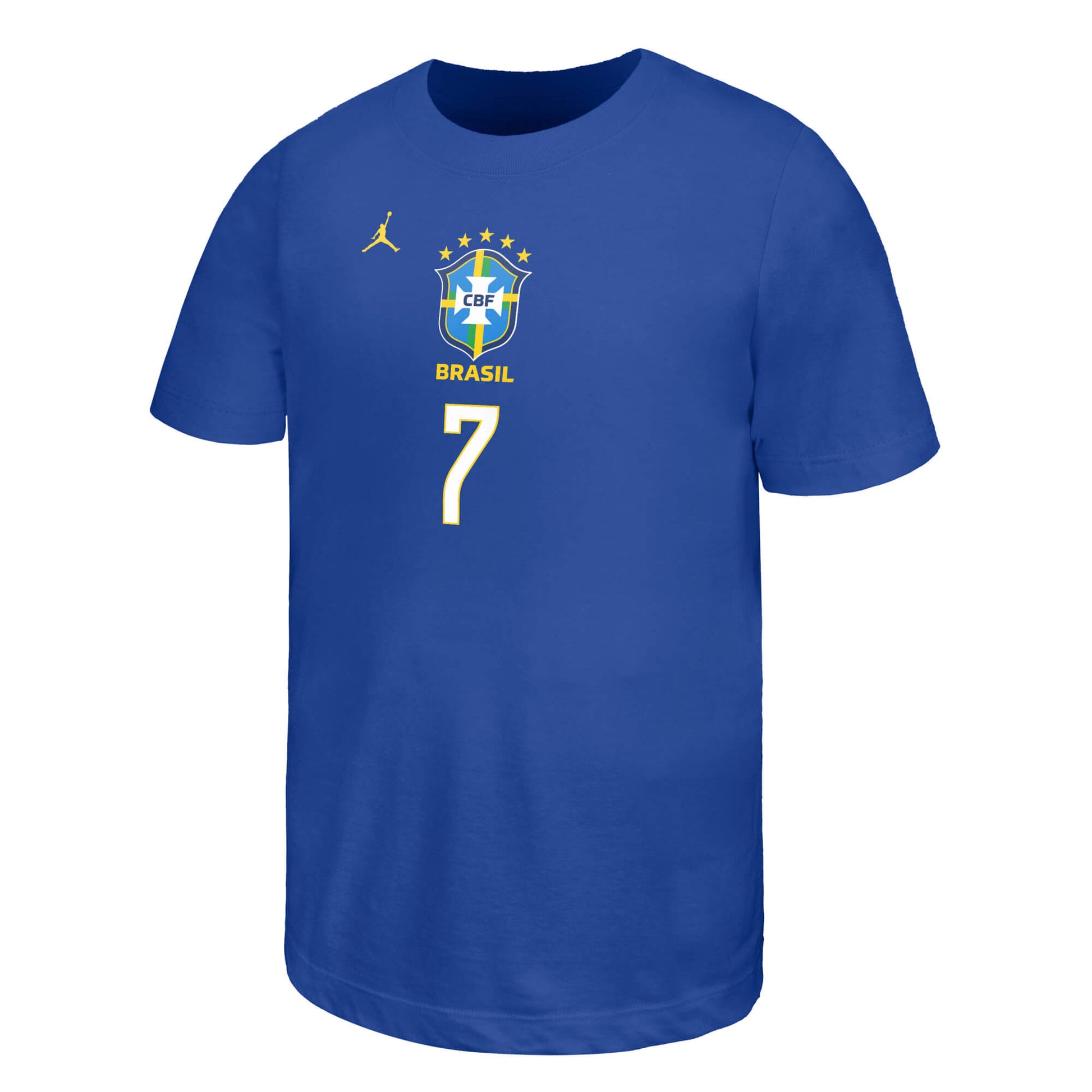 Nike 2026 Brazil Youth Core Vini Jr. #7 Tee (Front)