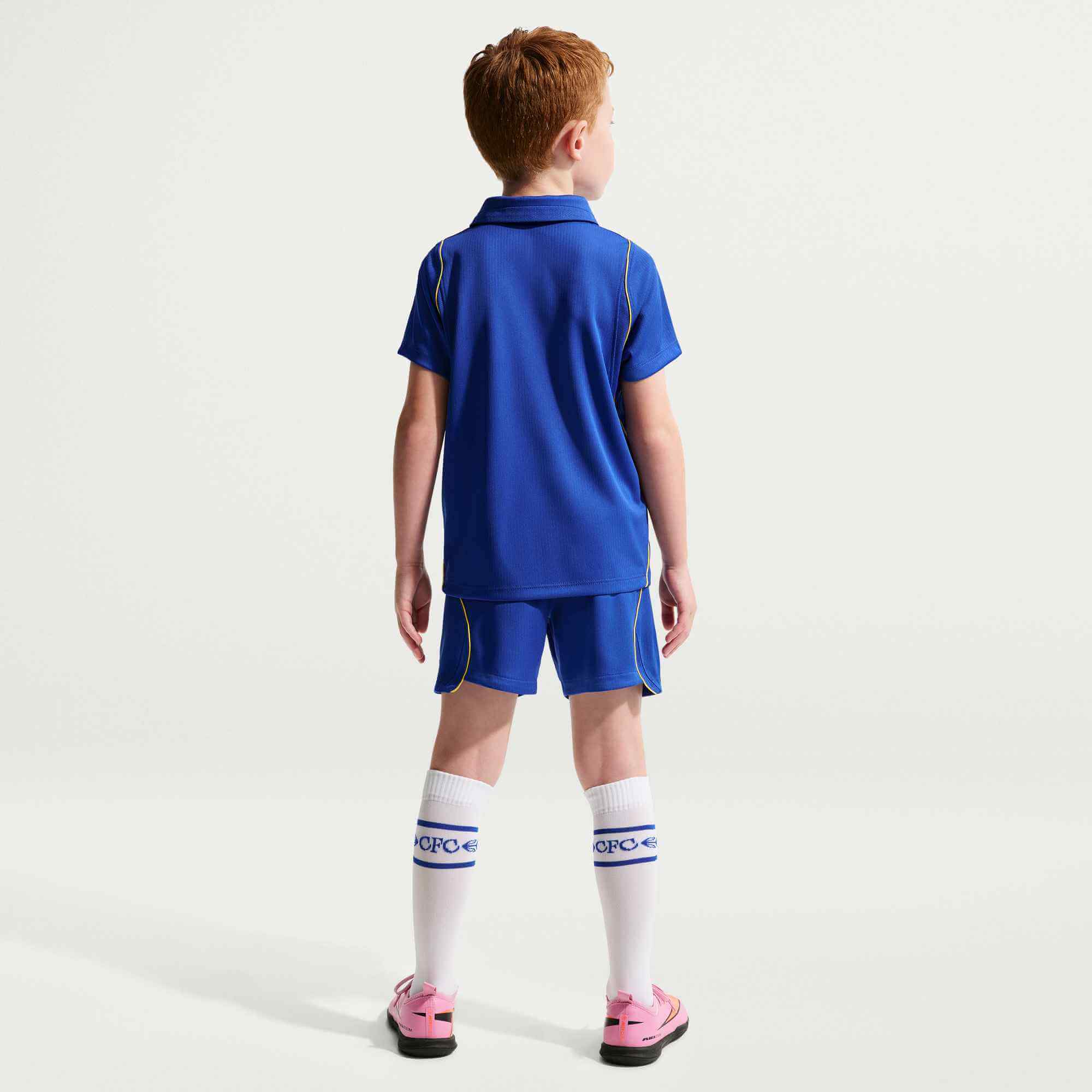 Nike 2026 Chelsea Little Kid's Stadium Home Kit (Model - Back)
