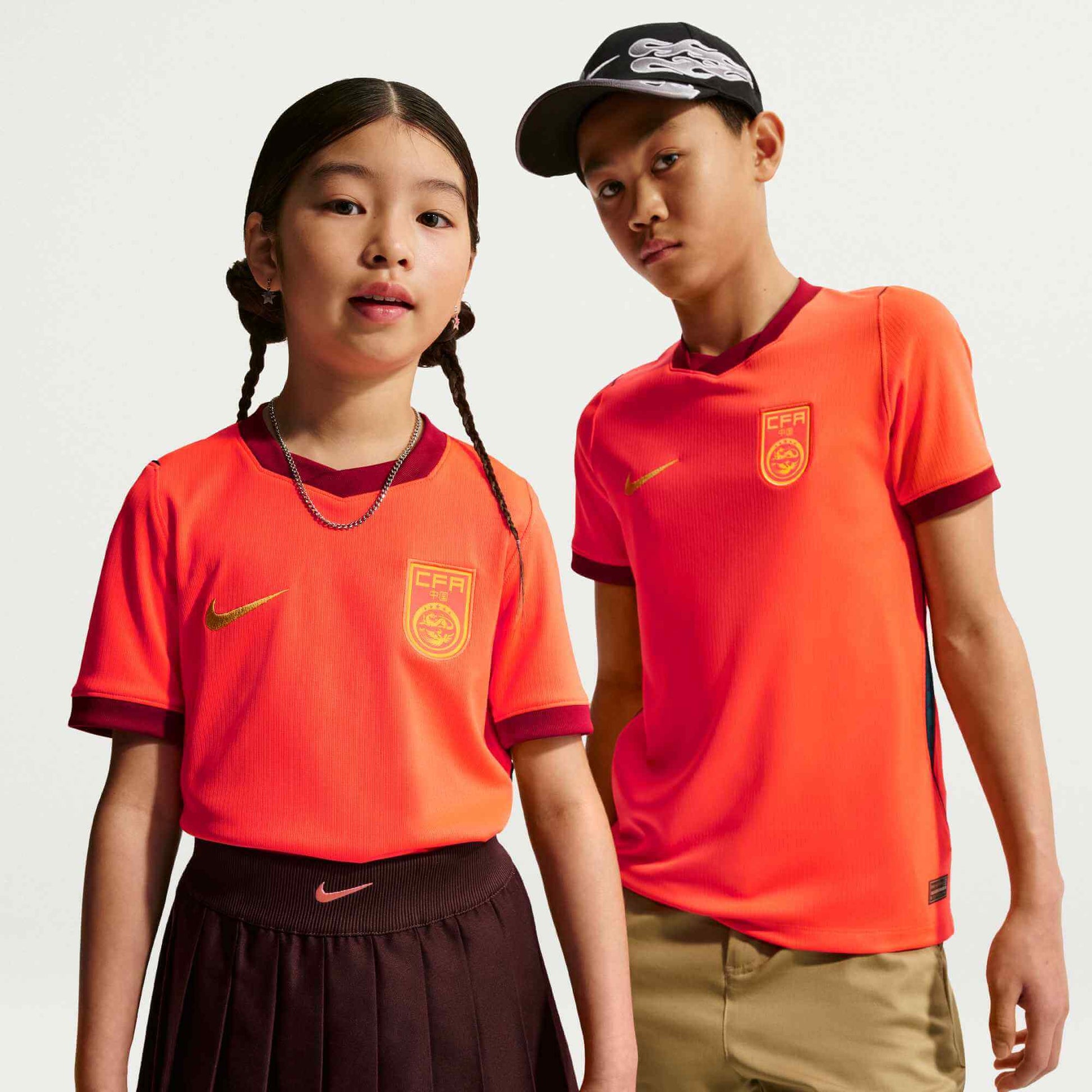 Nike 2026 China Youth Stadium Home Soccer Jersey (Models - Front)